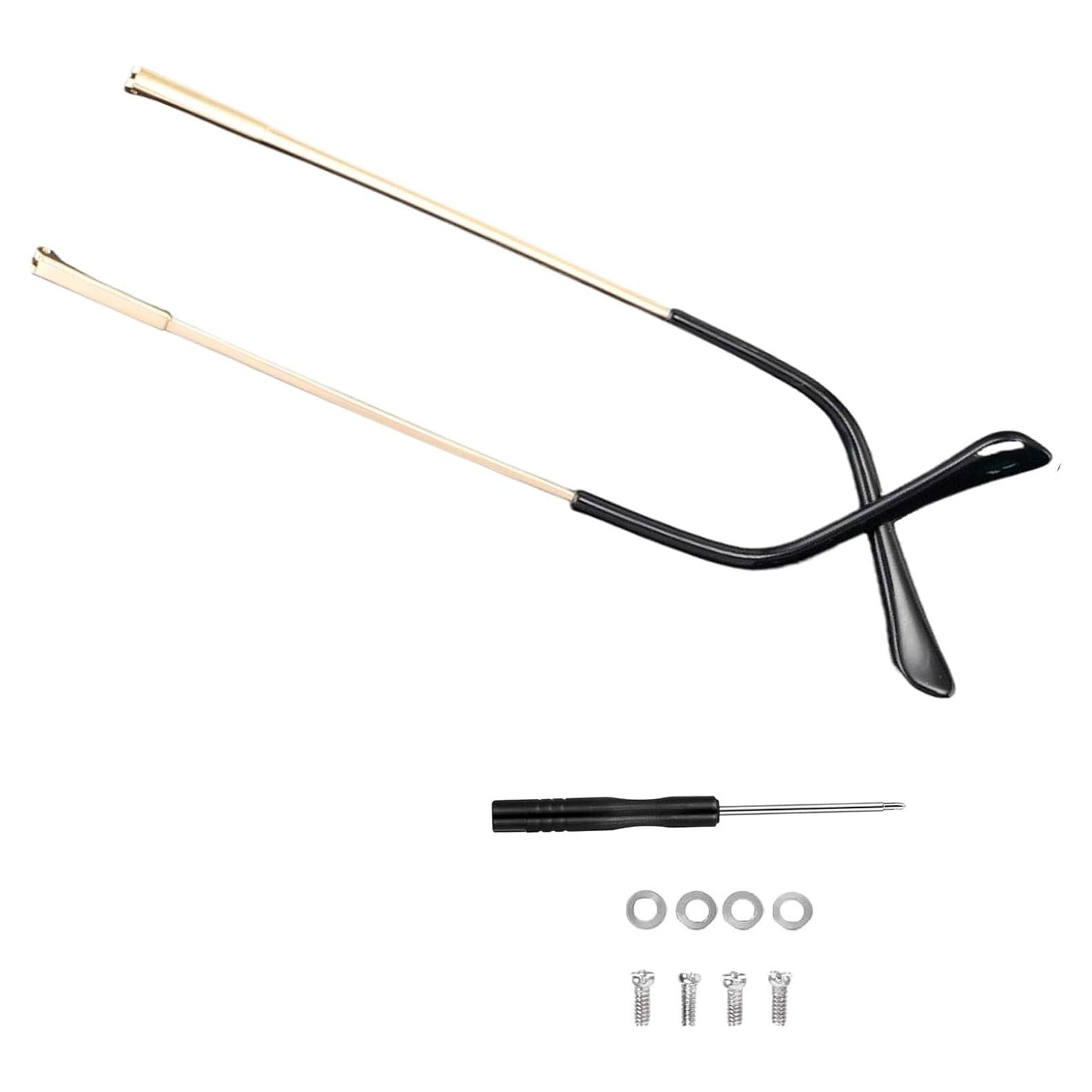 Patas de Gafas de Metal TORWOL 138mm Reemplazo DIY