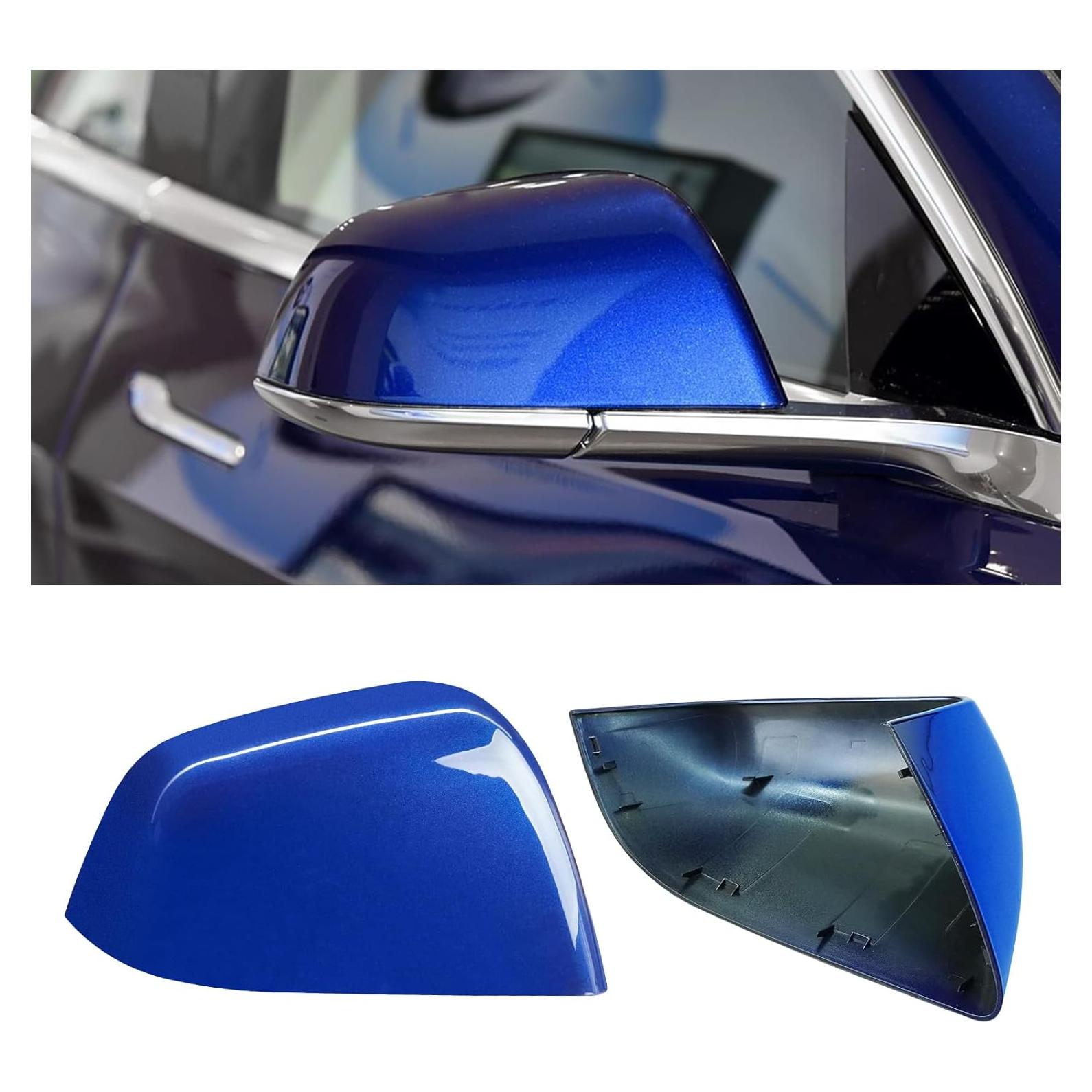 Cubierta Espejo Lateral Derecho Jaronx Tesla Model 3 Azul 2017-2025