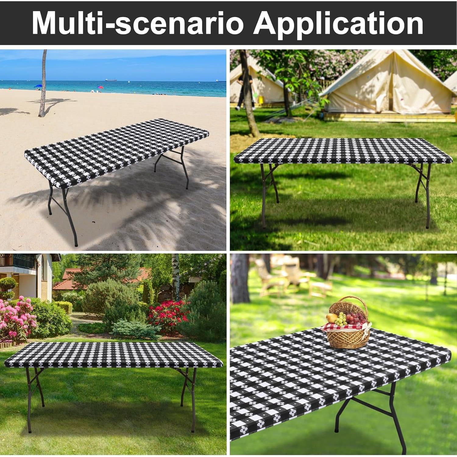 Mantel Rectangular Spotjoy de Vinilo Impermeable 182.9x76.2cm