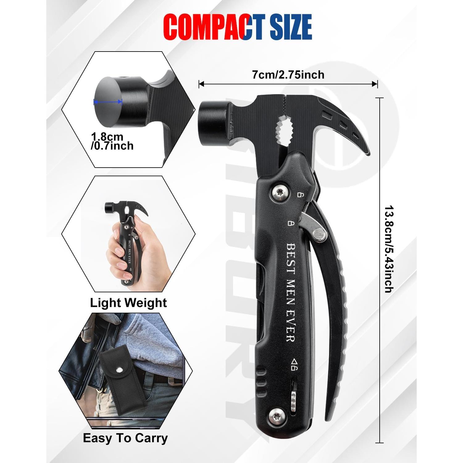 Martillo Multiherramienta 12 en 1 BIBURY con Copo de Nieve