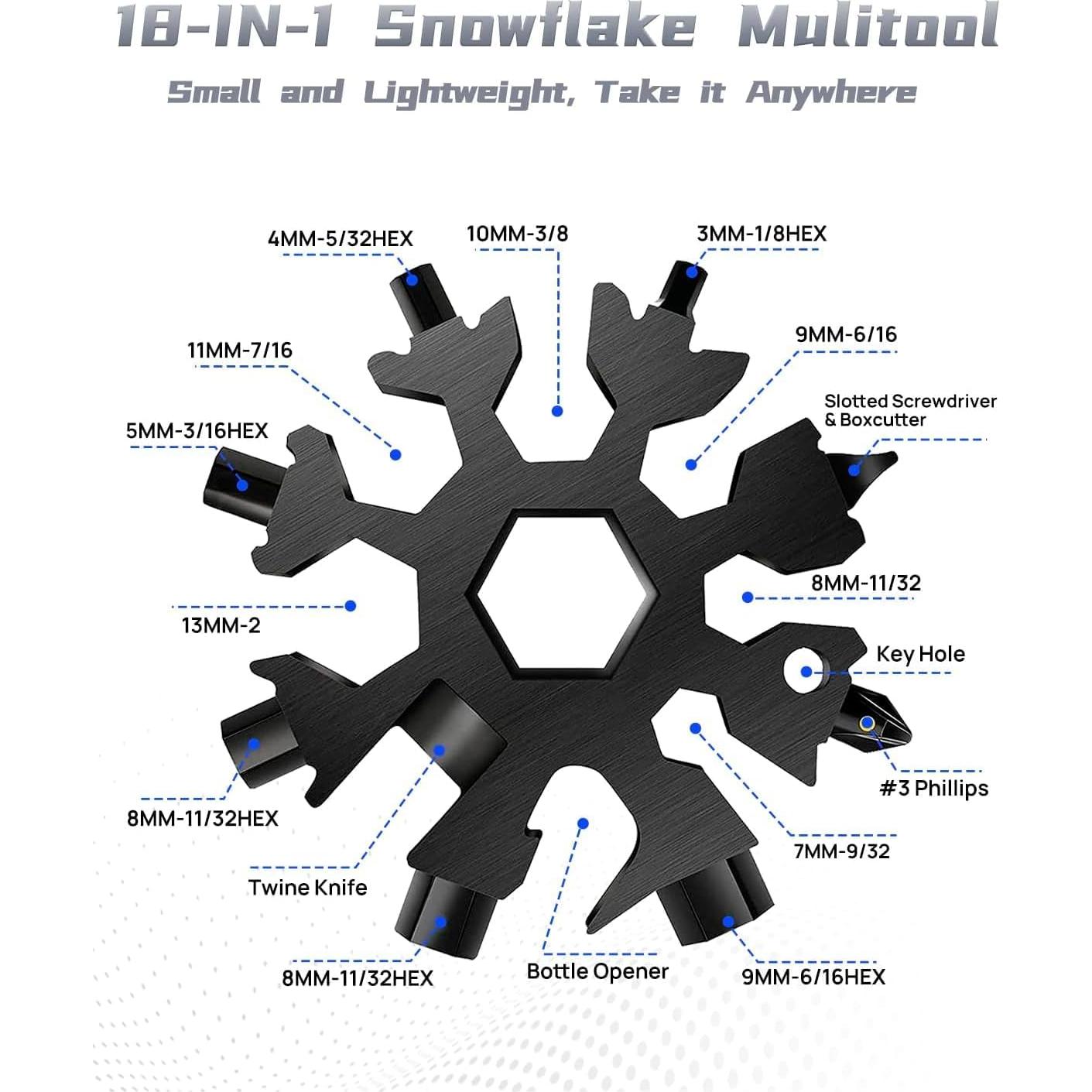 Martillo Multiherramienta 12 en 1 BIBURY con Copo de Nieve