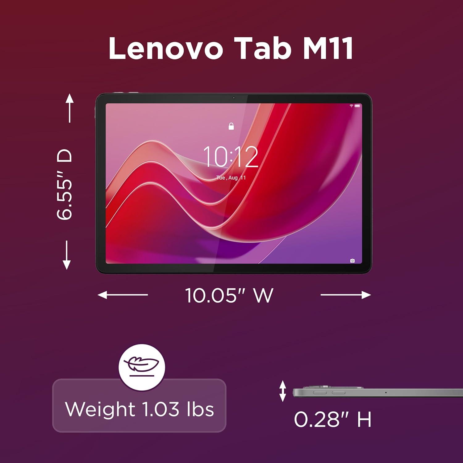 Tableta Lenovo Tab M11, 11" (27.94 cm), 4GB RAM, 128GB SSD