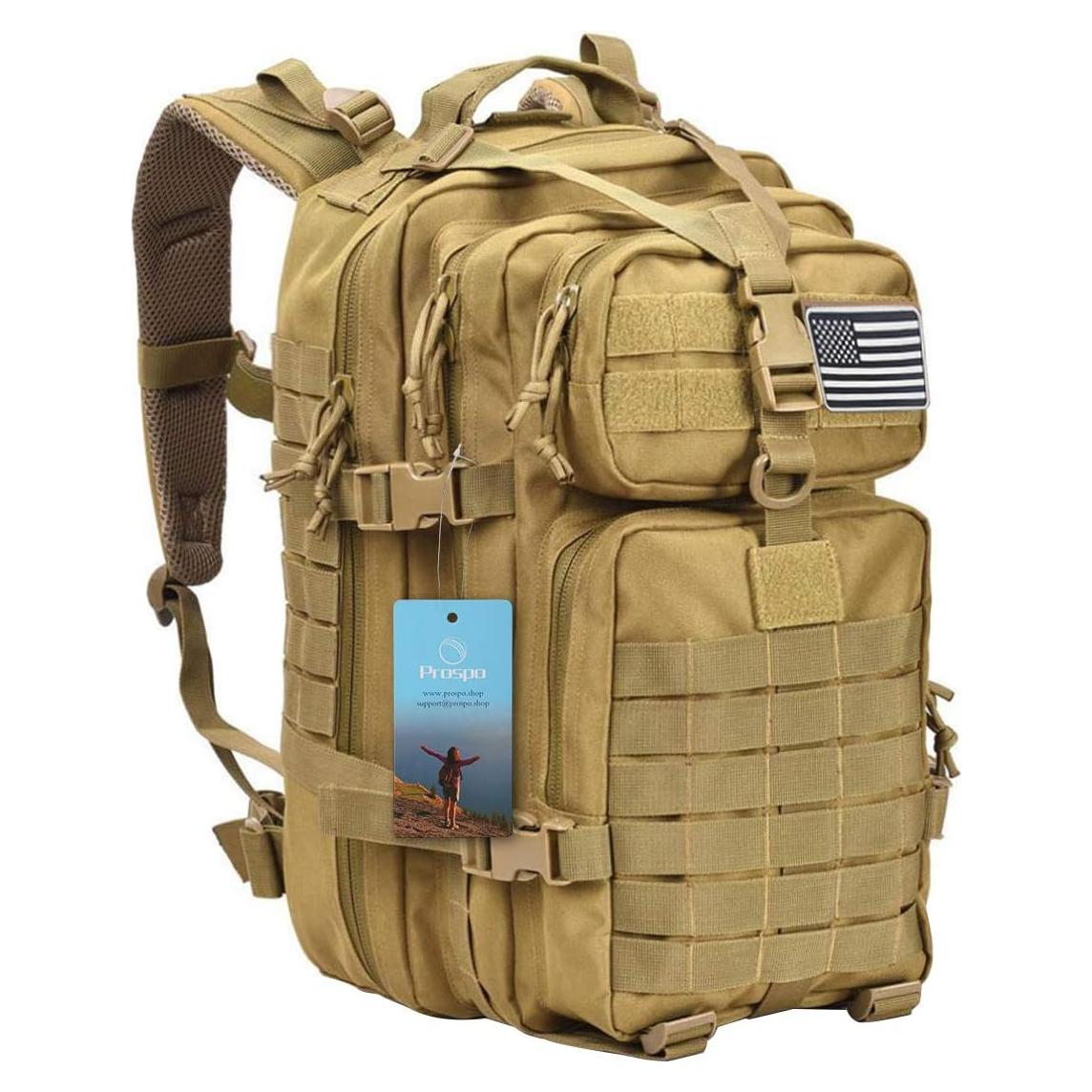 Mochila Táctica Militar Prospo 40L Molle para Supervivencia