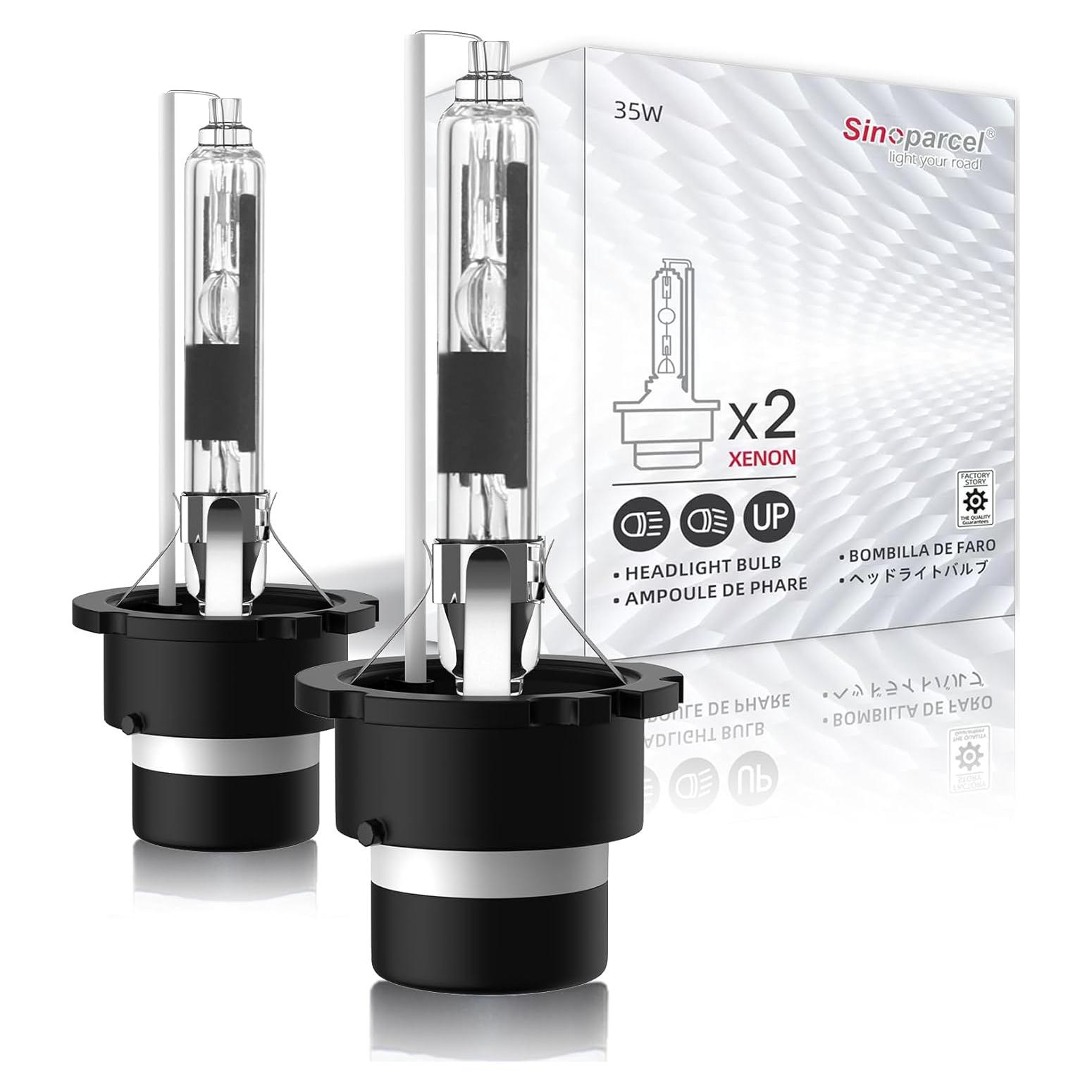 Bombillas Xenon HID Sinoparcel D2R 6000K 35W - Paquete de 2