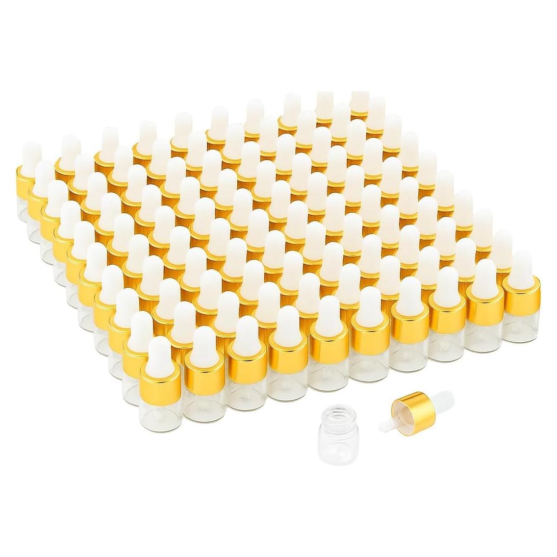 Botellas de Goteo Mini 1ml Parfumlism - 100pcs Vidrio A Prueba de Fugas