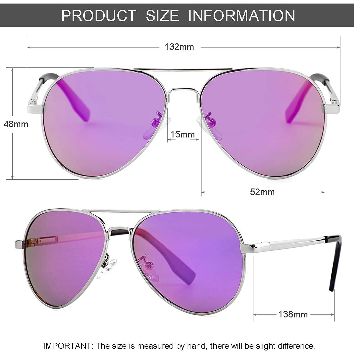 Gafas de Sol Aviador Gleyemor 52mm Polarizadas Unisex