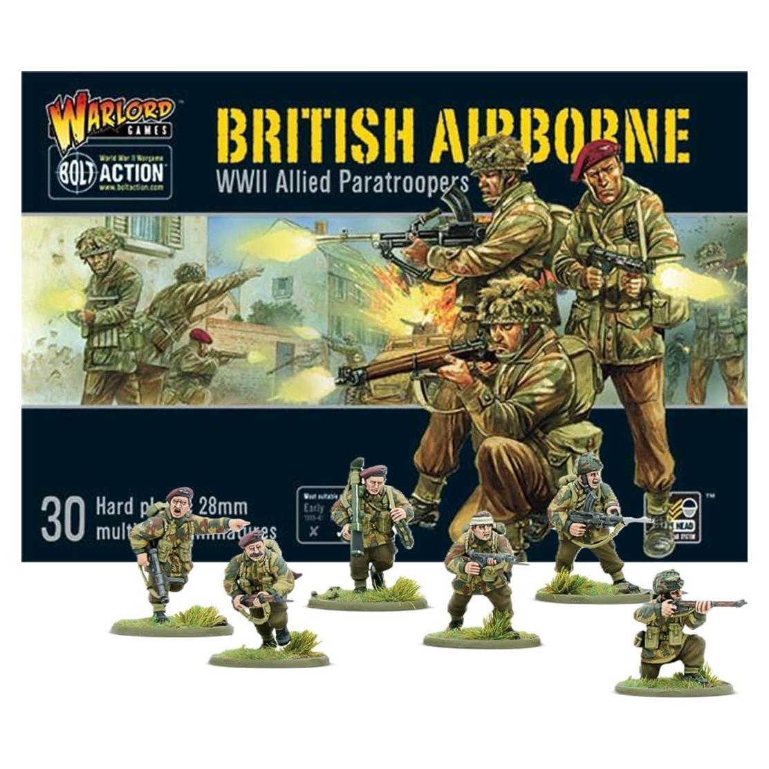 Miniaturas de Paracaidistas Aliados Británicos Warlord 28mm