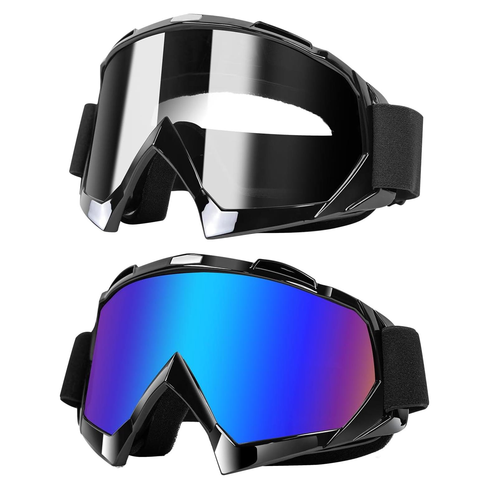 Gafas de Motocross YOHOG 2-Pack Anti-vaho y Ajustables