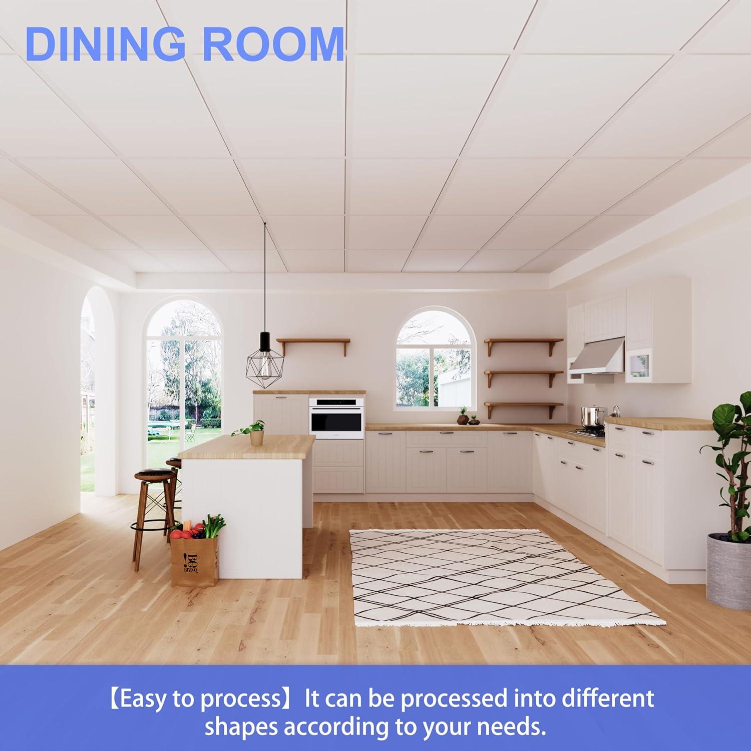 Azulejos de Techo PVC IMXPW 61x61 cm Impermeables 12 Piezas