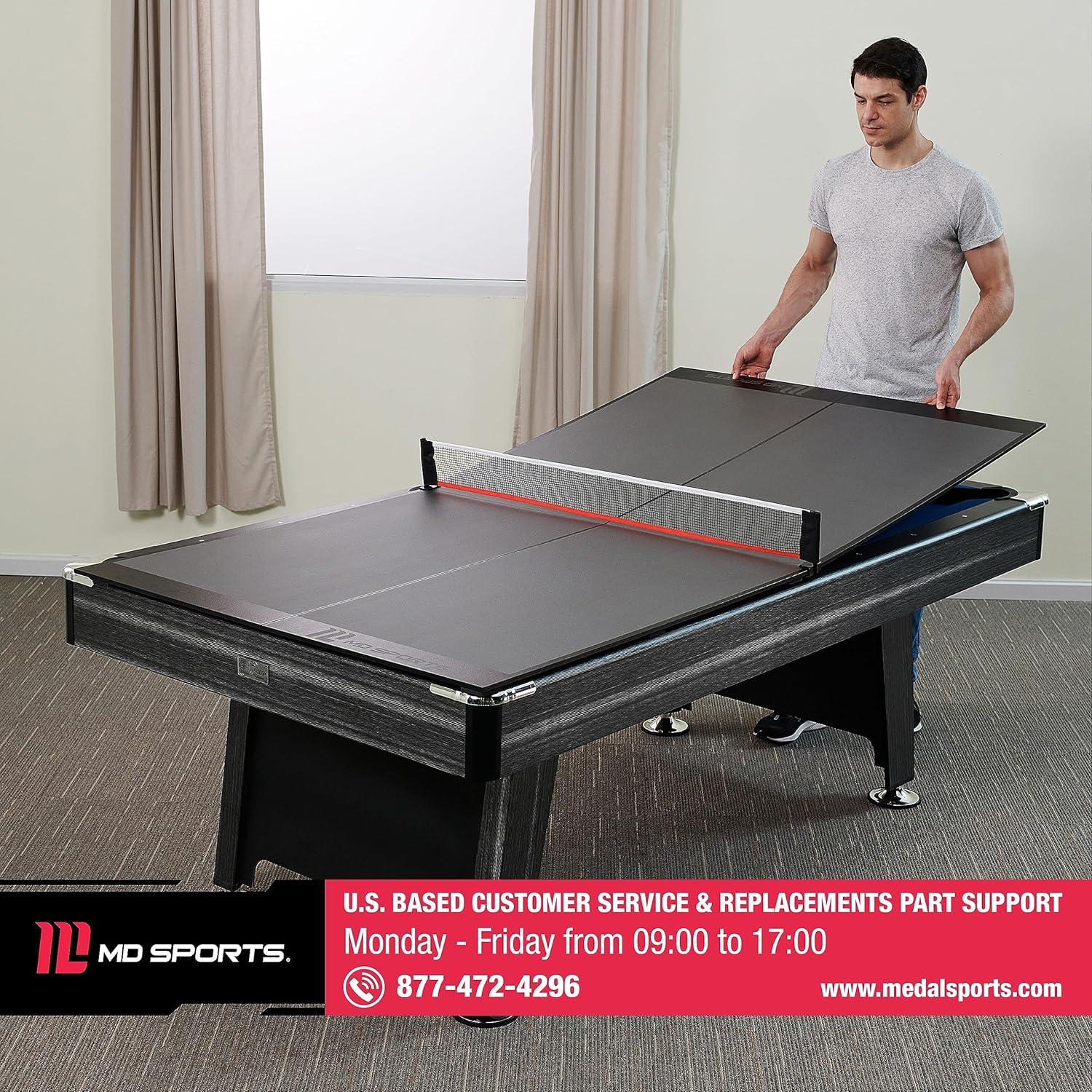 Mesa de Tenis de Mesa Plegable MD Sports 2.13 m con Red