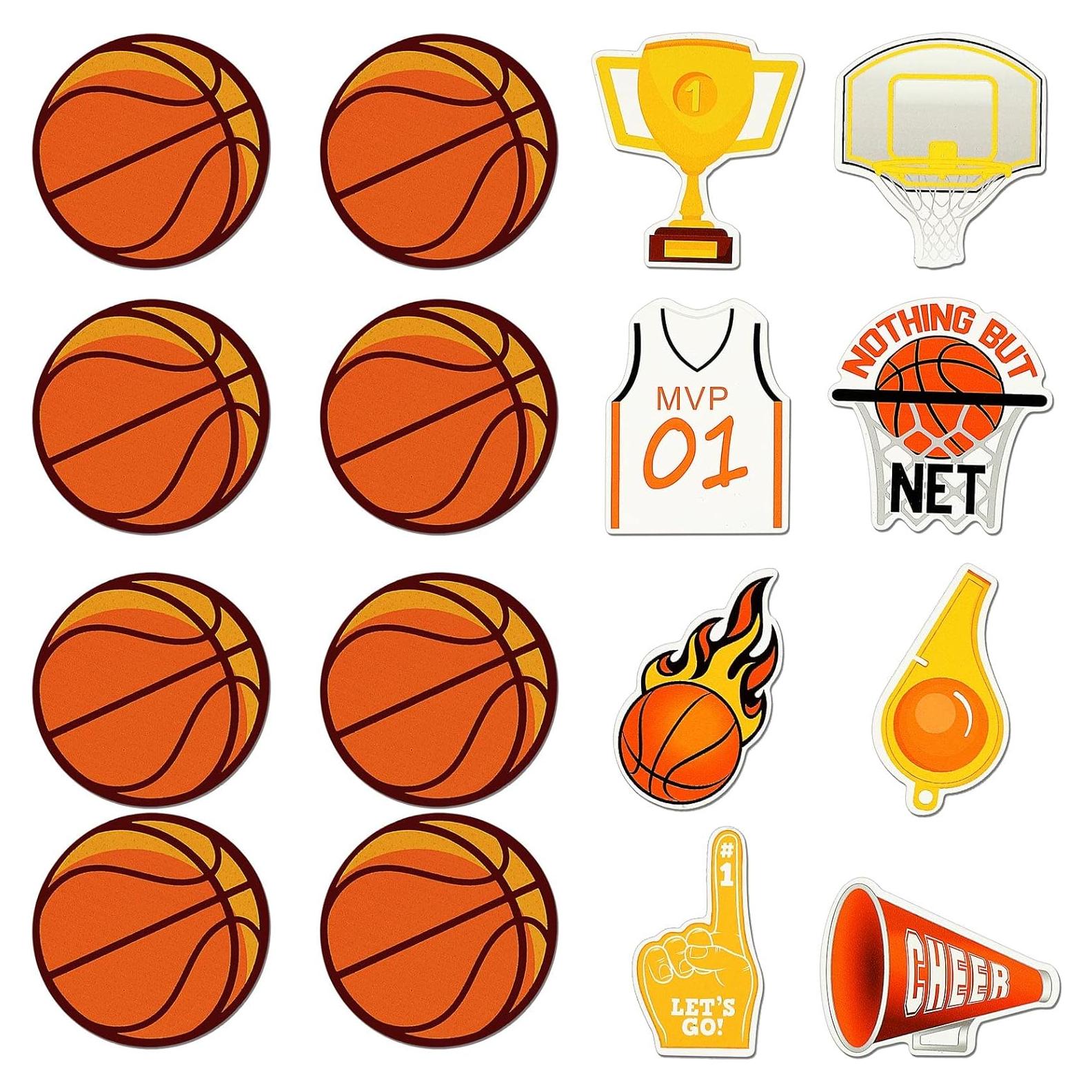 Imanes Decorativos de Baloncesto Sumind - 16 Piezas