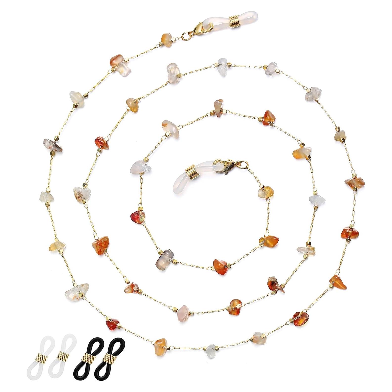 Cadena de Gafas para Mujeres Citrino Soporte Antideslizante