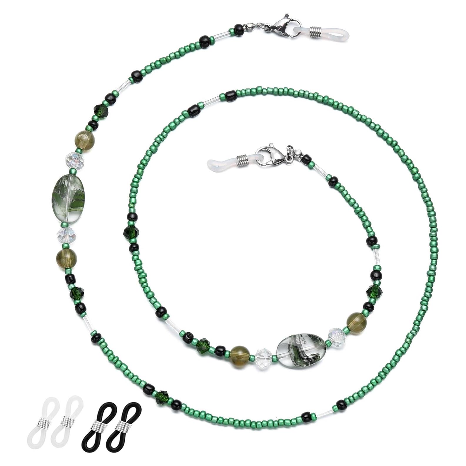 Cadena de Gafas Elegante para Mujeres - Perlas de Cristal