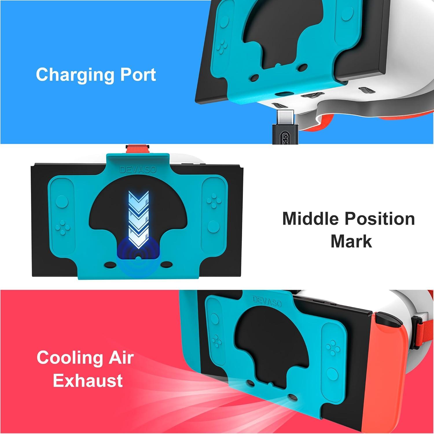 Auriculares VR DEVASO para Nintendo Switch y OLED, Lentes HD