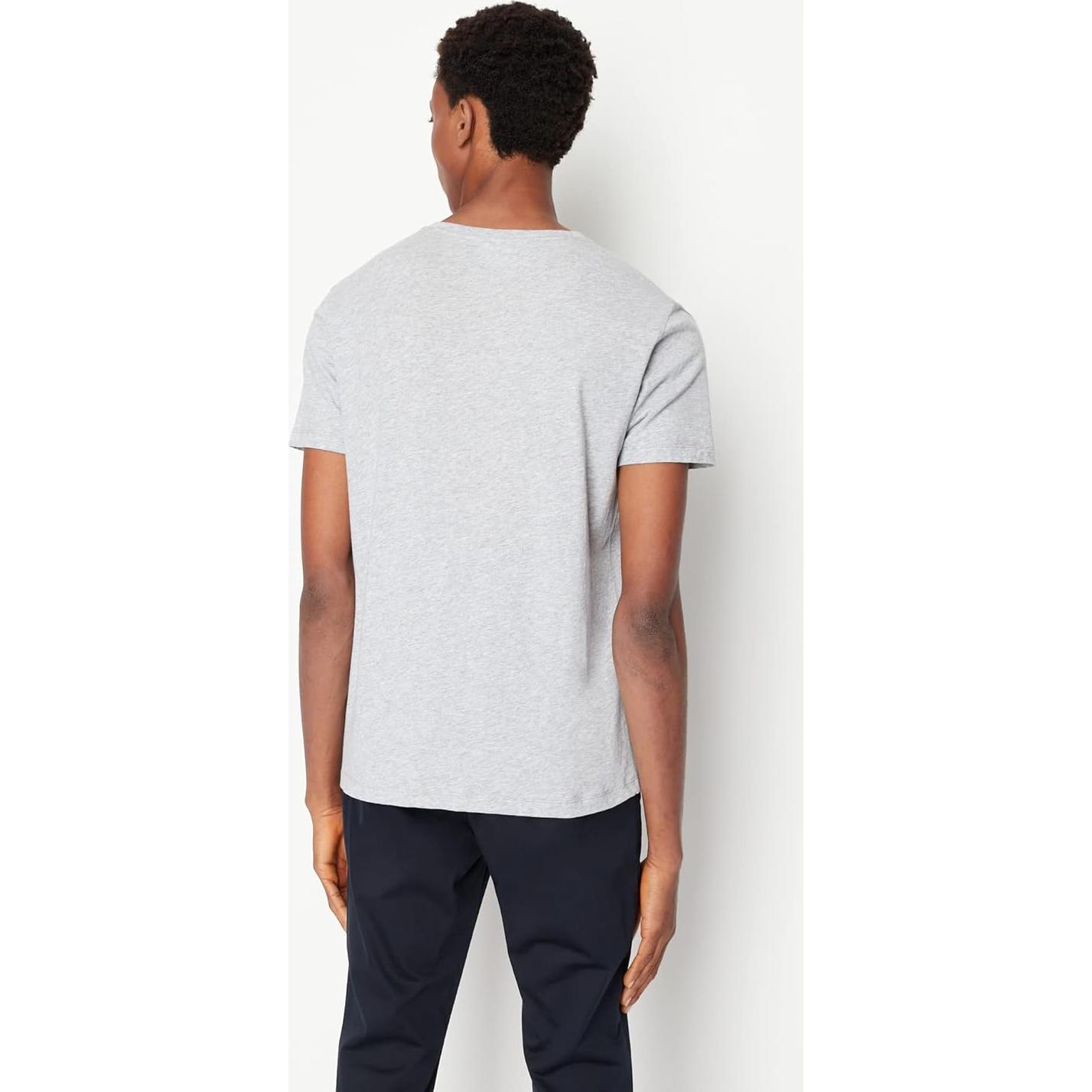 Camiseta AX Armani Exchange Hombre Gris Cuello Redondo