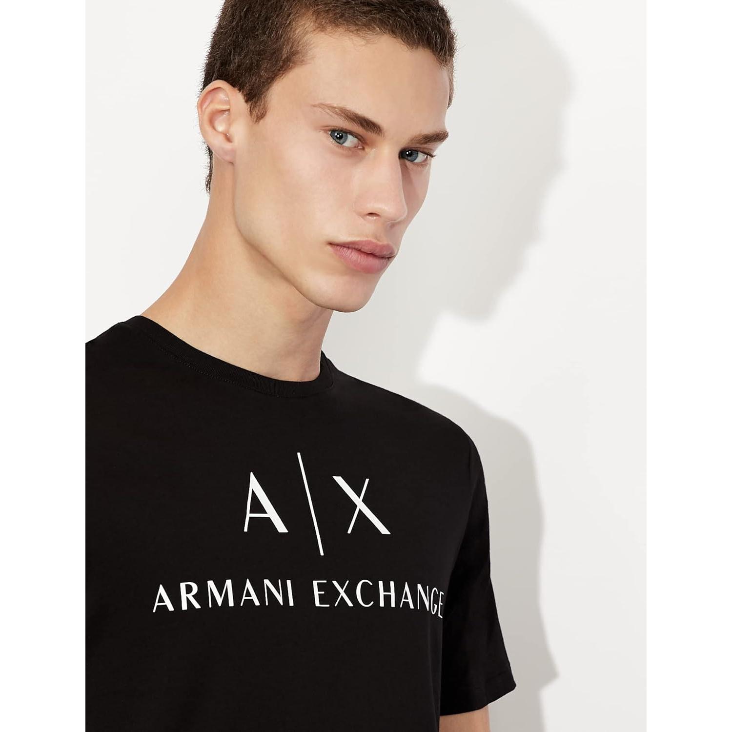Camiseta AX Armani Exchange Hombre Cuello Redondo Algodón