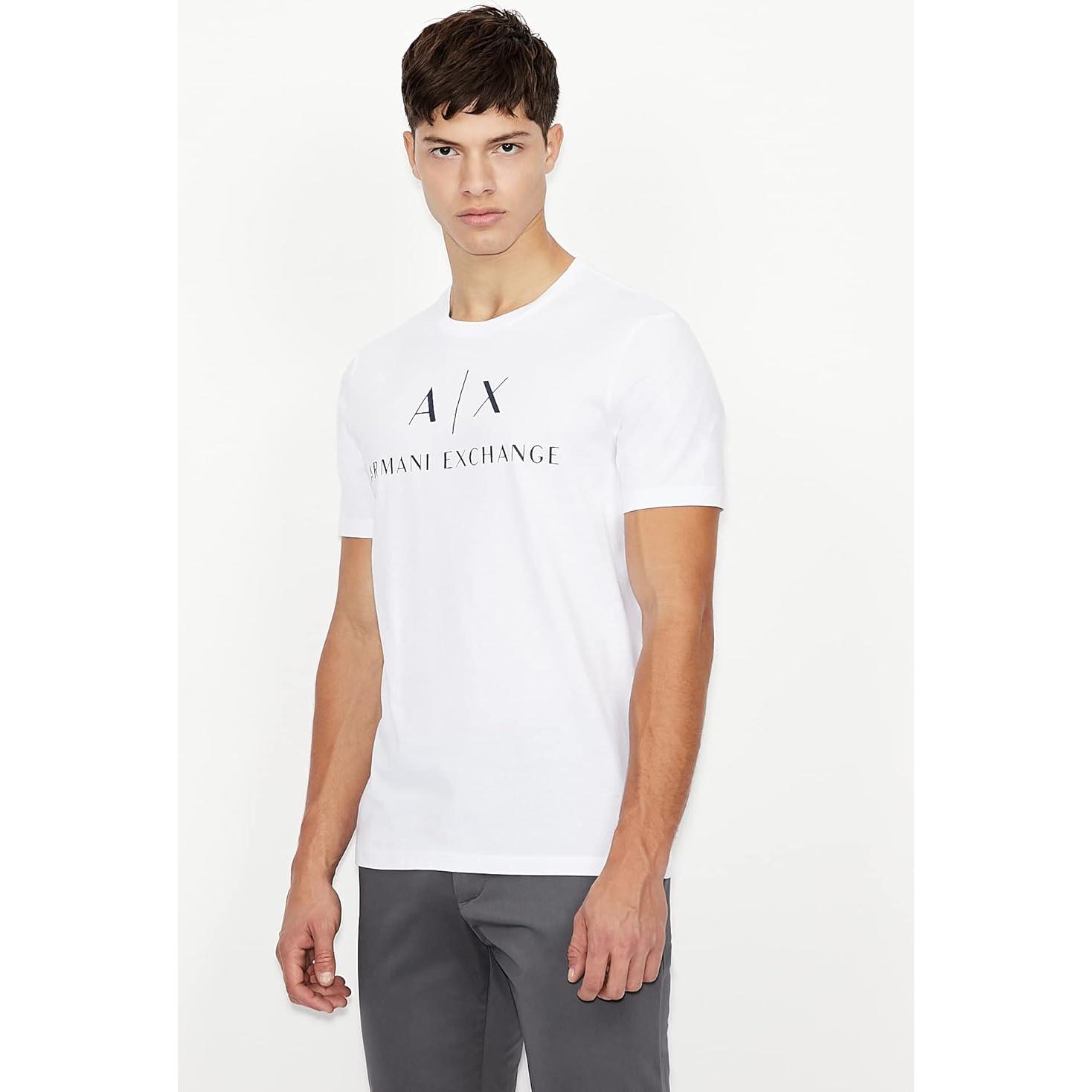 Camiseta AX Armani Exchange Hombre Cuello Redondo Algodón