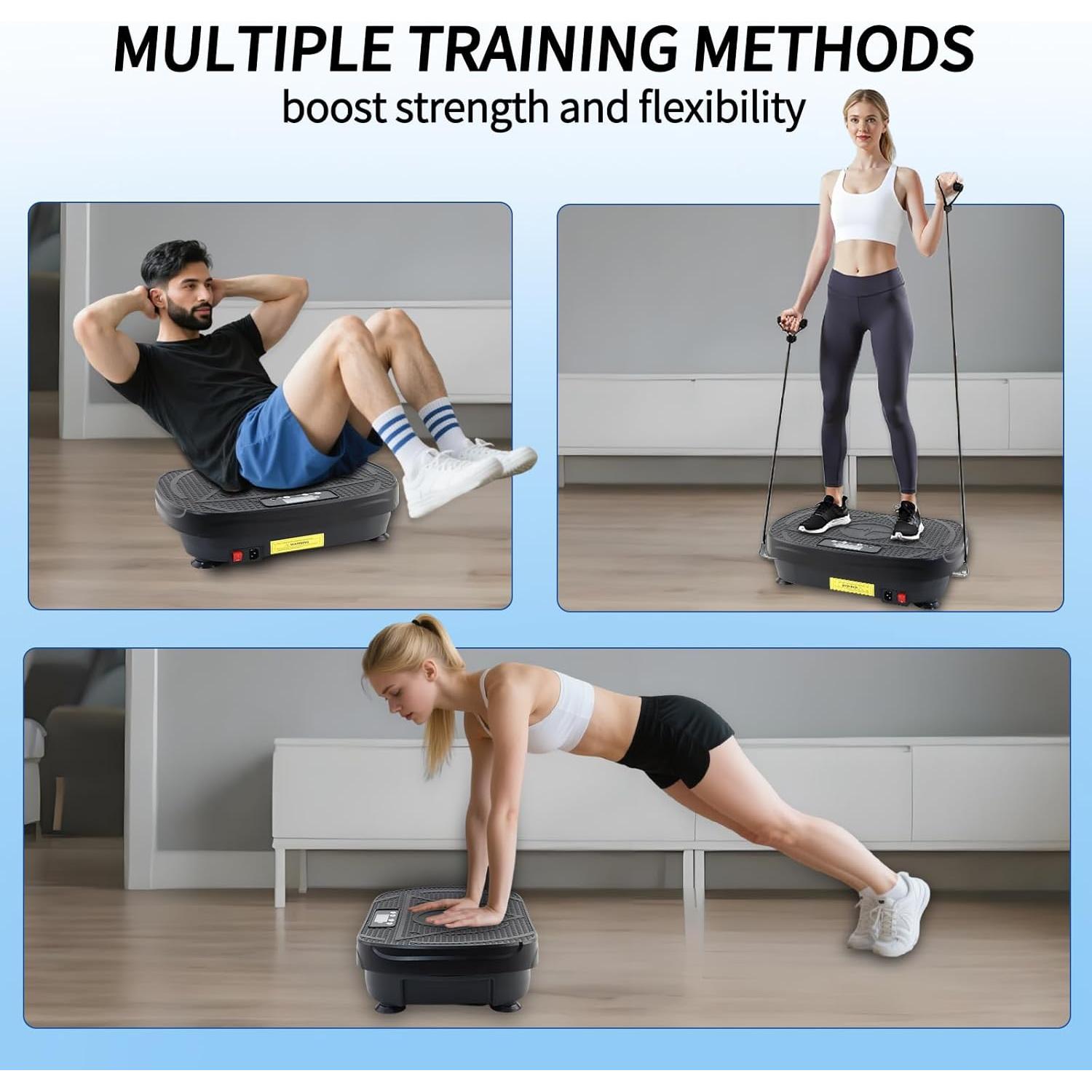 Placa de Vibración Homesy TD07 para Fitness y Drenaje Linfático