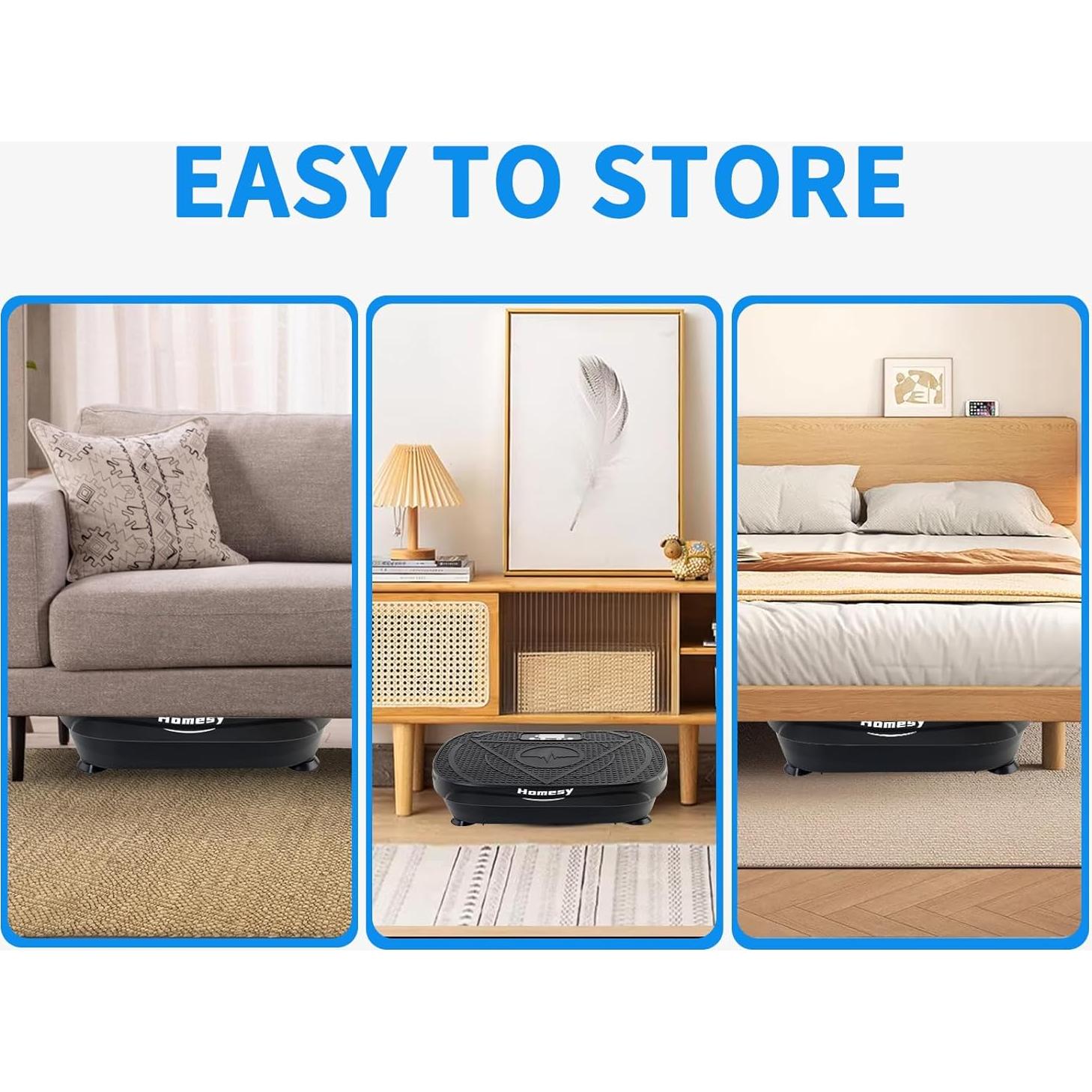 Placa de Vibración Homesy TD07 para Fitness y Drenaje Linfático