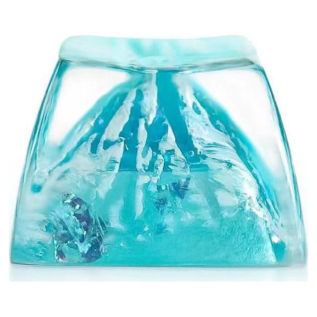 Tecla de Resina Retroiluminada Rturbraz Azul Luminoso 12mm