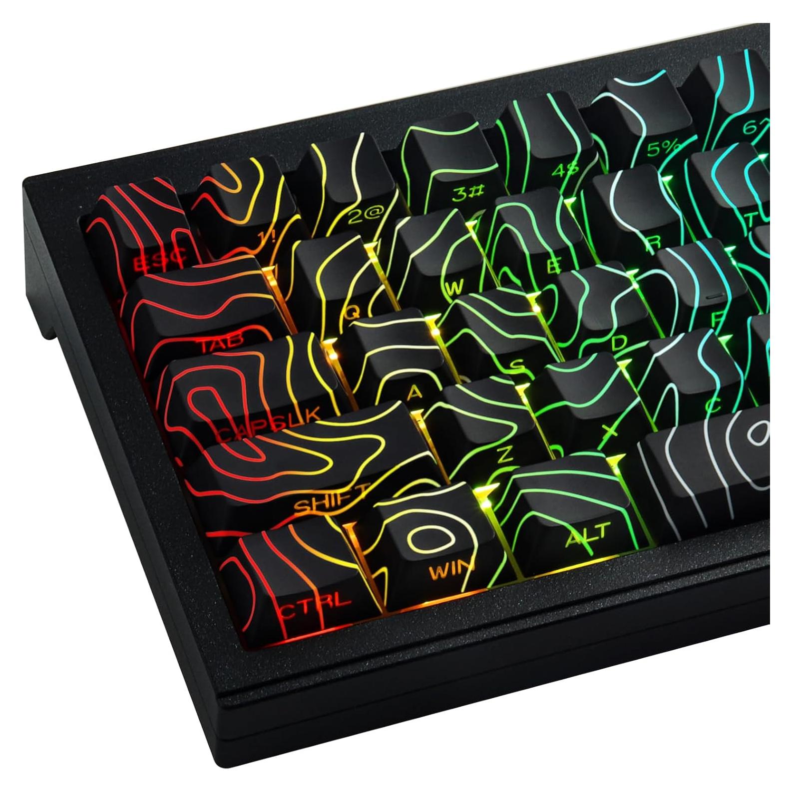 Teclas Luminiscentes PBT Hyekit para Teclado Mecánico 136 Teclas