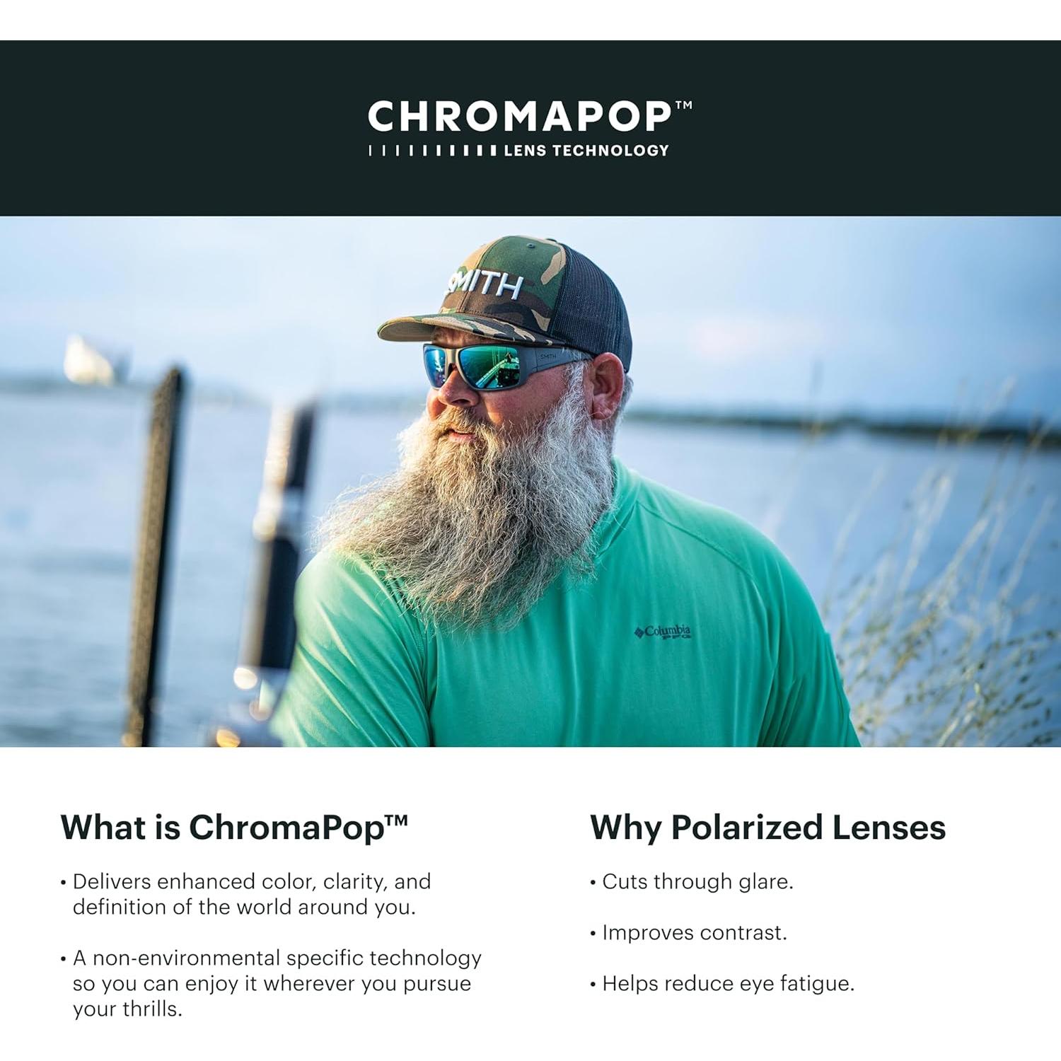 Gafas de sol Smith Lowdown Slim 2 para mujeres - Negro/ChromaPop