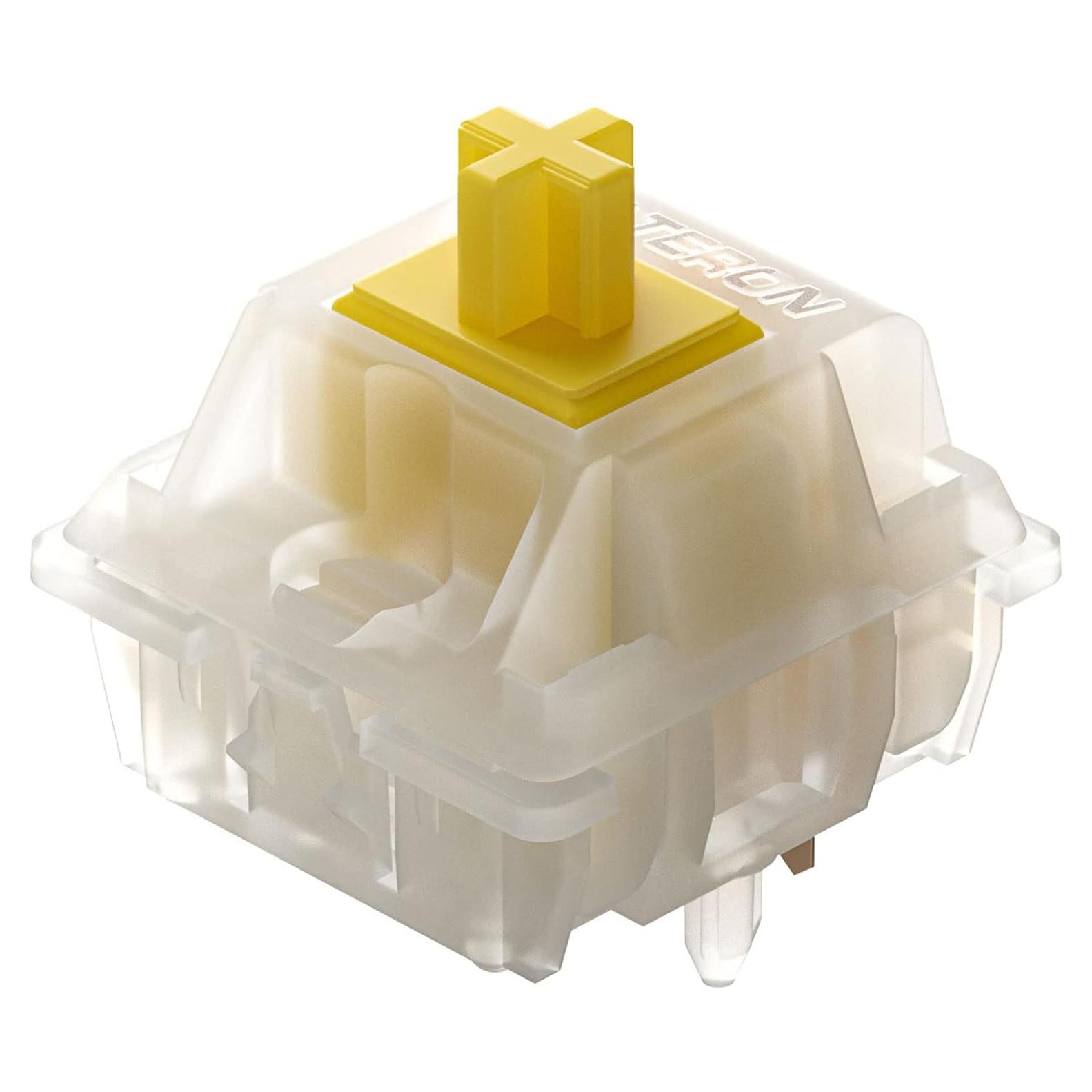 Interruptores Mecánicos Gateron Milky Yellow Pro V2 70 Pcs