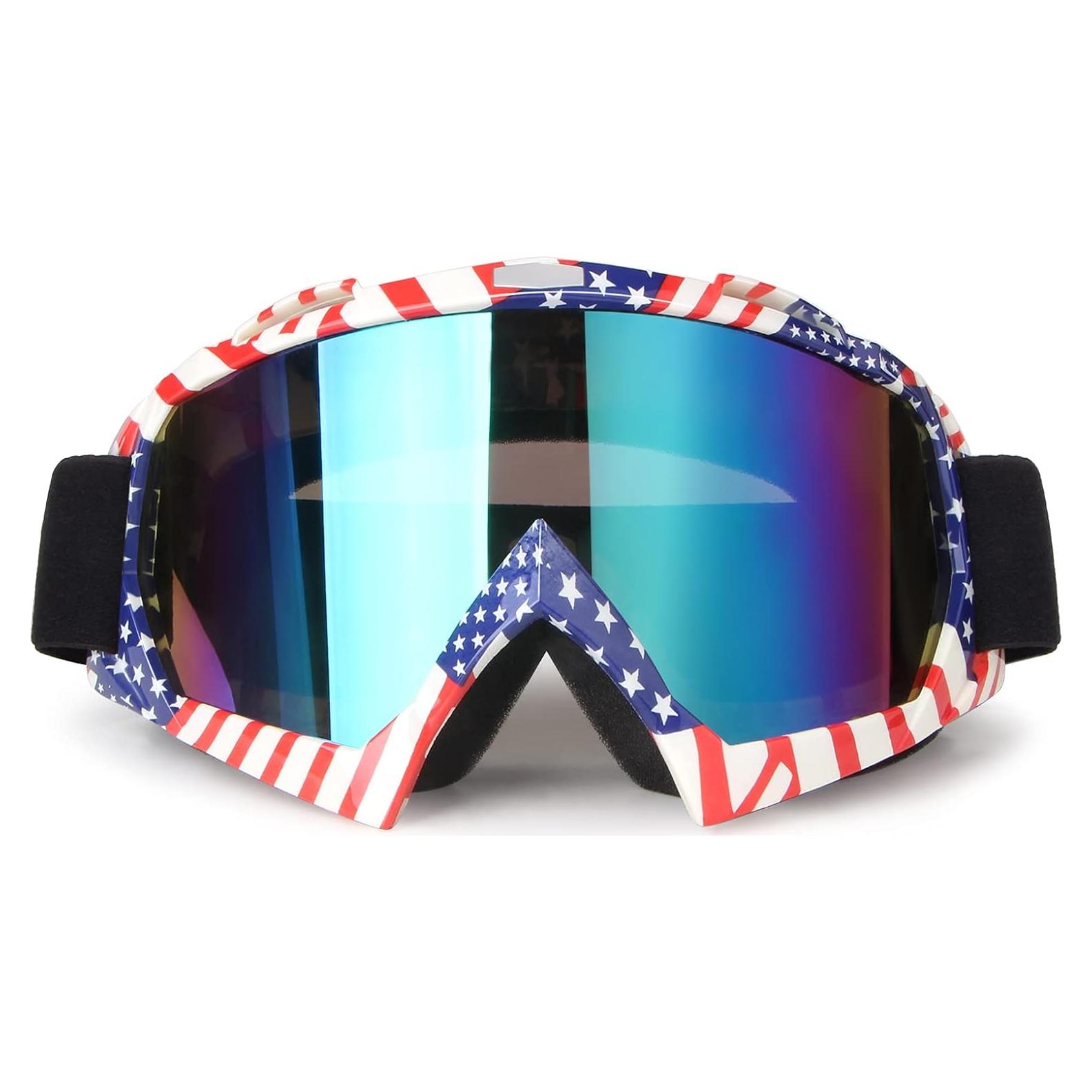 Gafas de motocross 4-FQ G28 Rojo/Blanco a prueba de viento