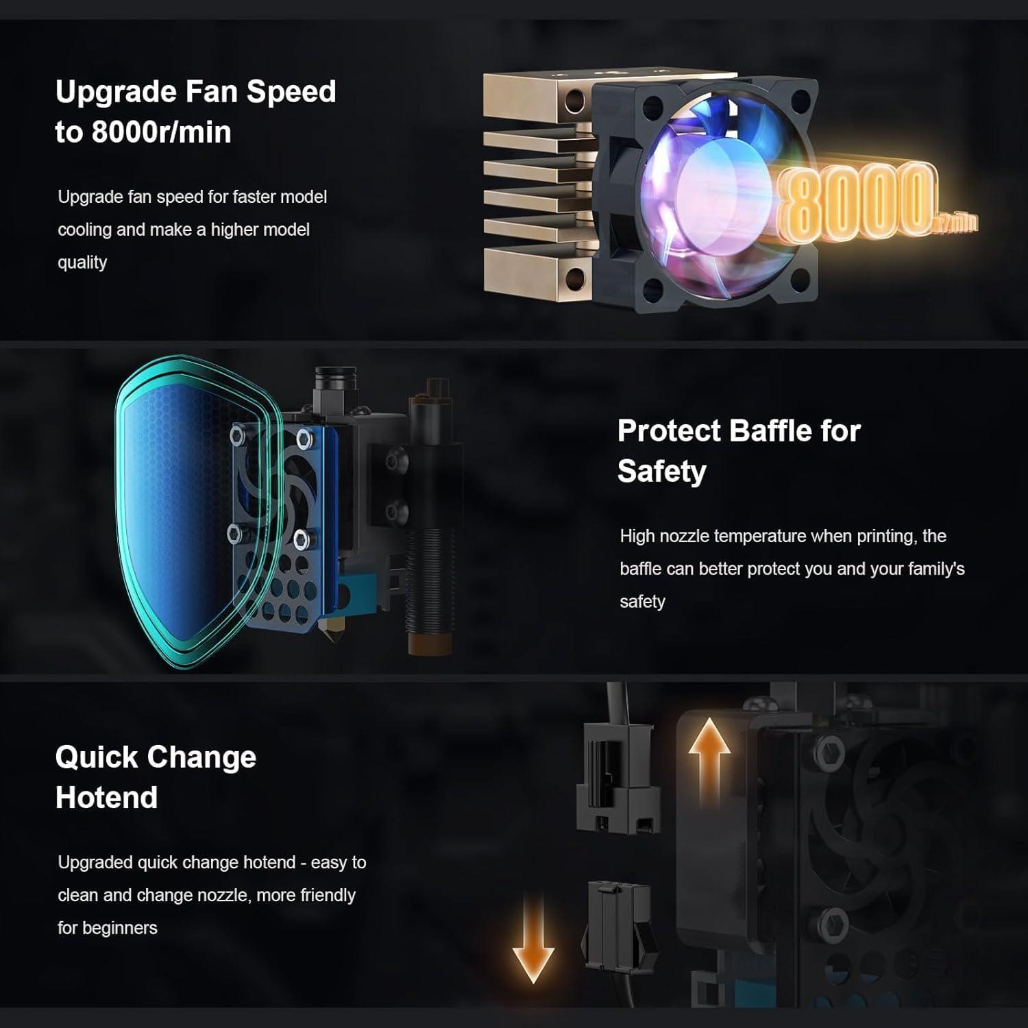 Impresora 3D WEEDO Tina2S WiFi para Niños y Principiantes