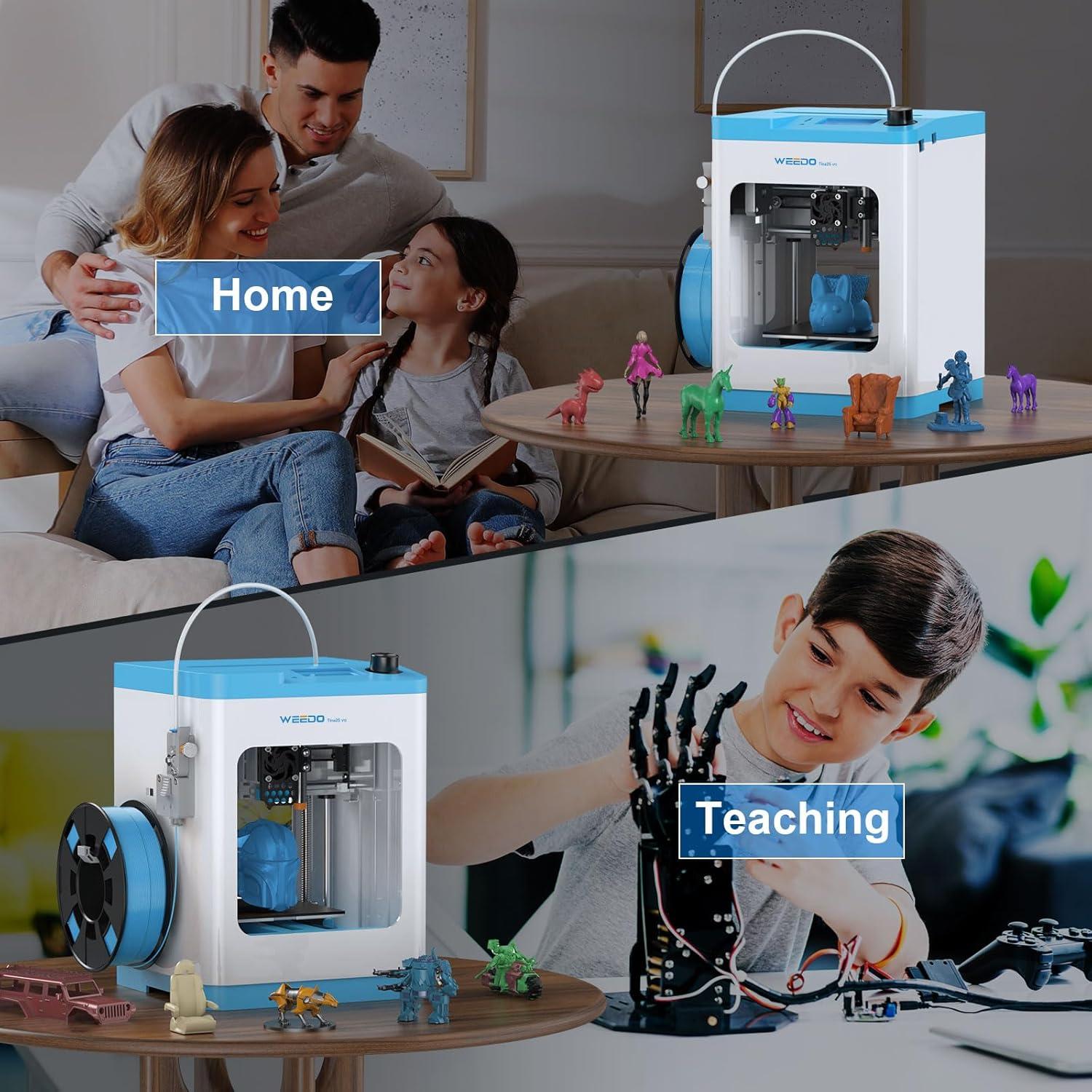 Impresora 3D WEEDO Tina2S WiFi para Niños y Principiantes