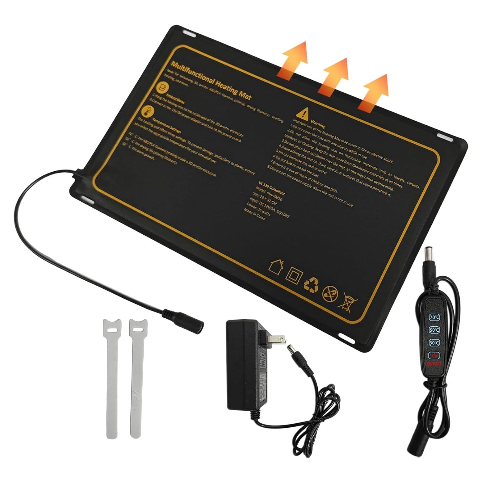 Alfombrilla de Calentamiento Makacces 32x20 cm Control Temperatura