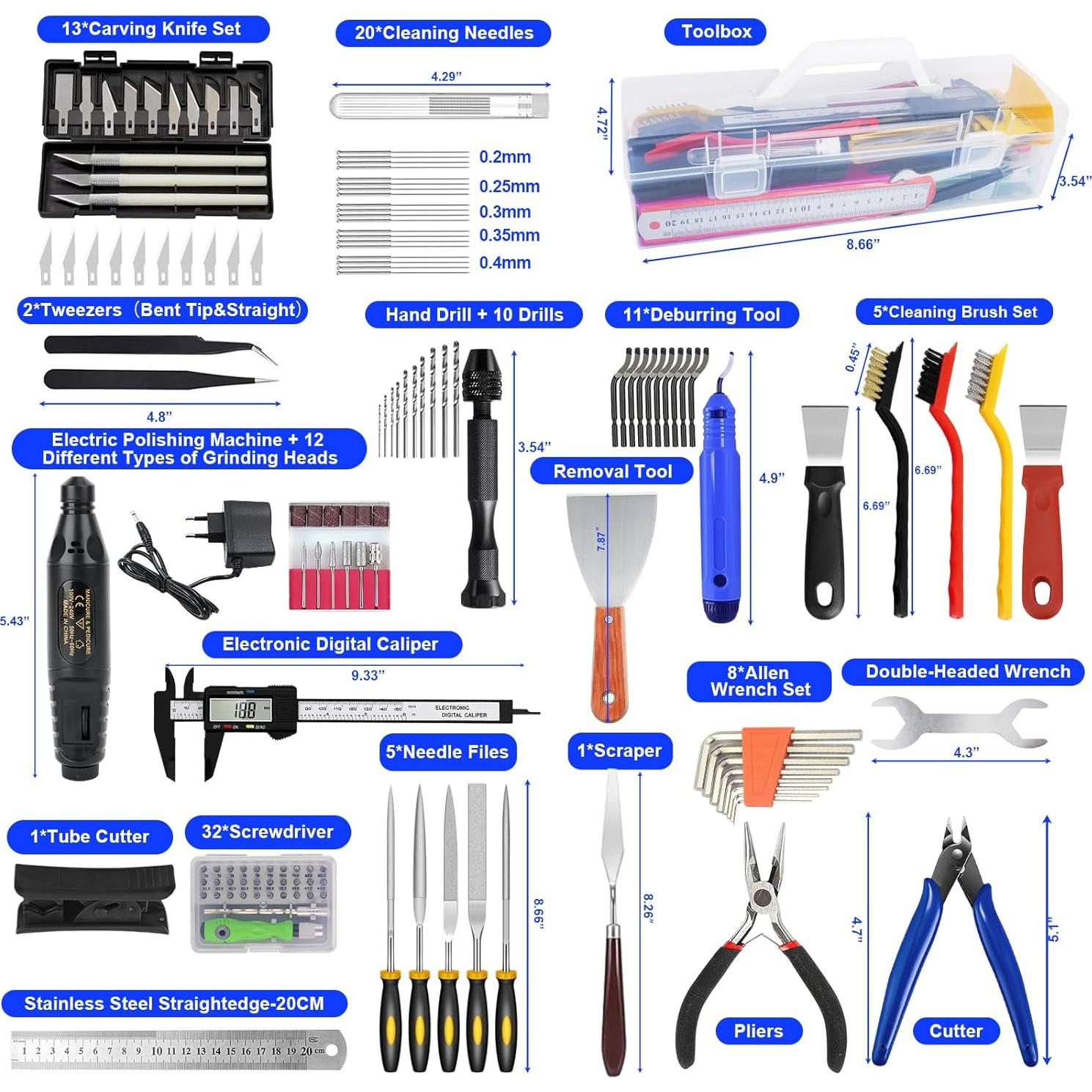 Kit de Herramientas para Impresora 3D BILIPLE 139 Piezas