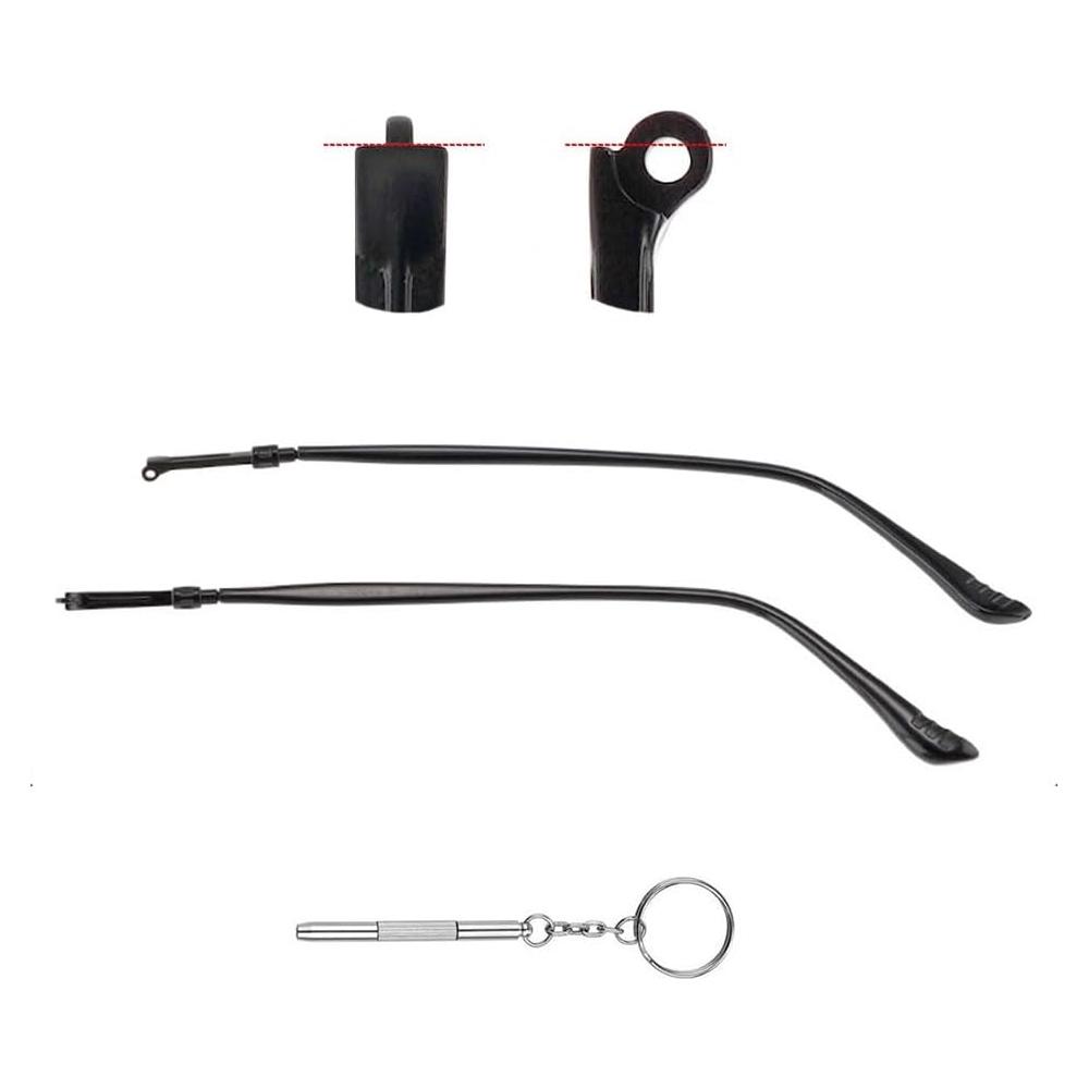 Piernas de Reemplazo para Gafas JANKY Metal Negro 140 mm