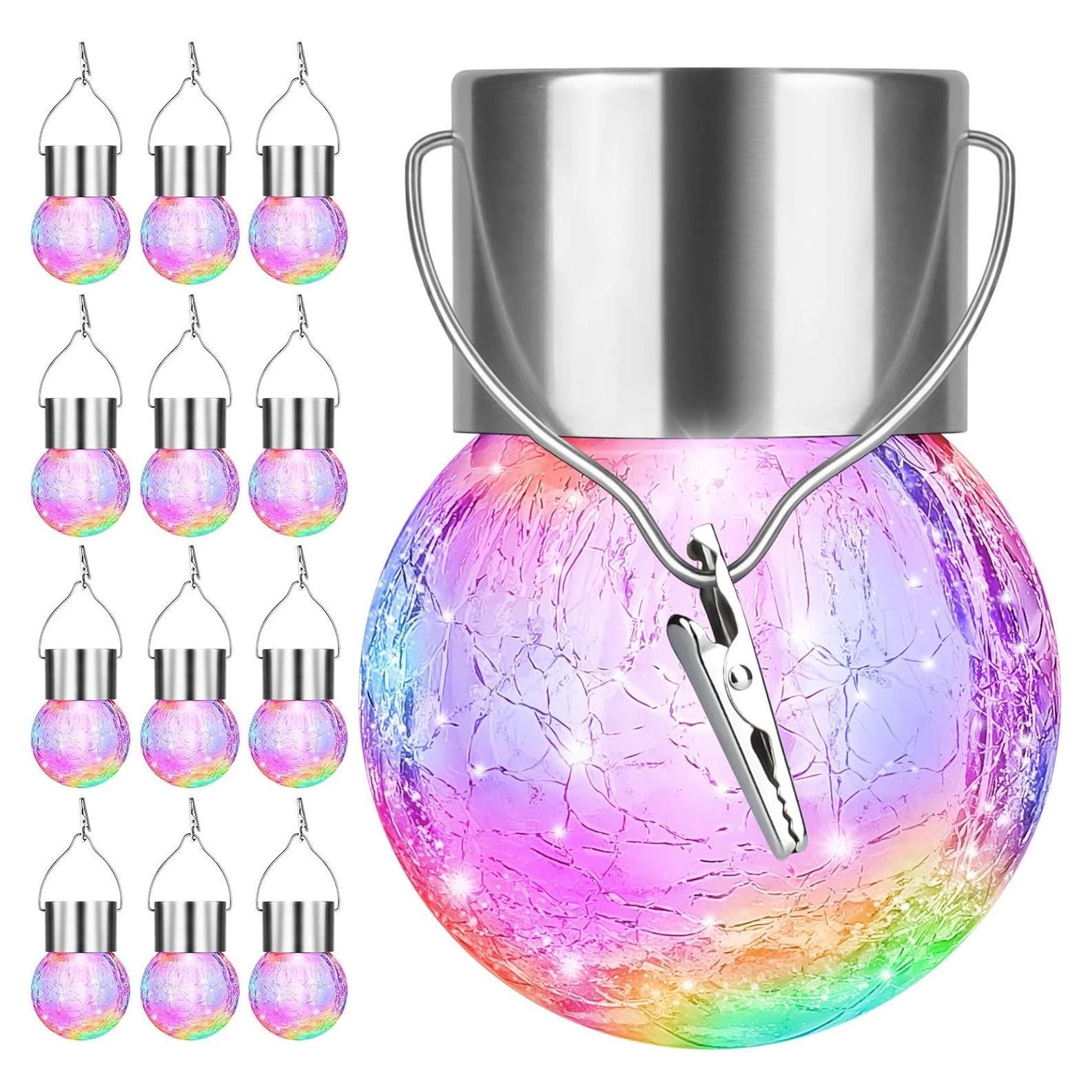 Luces Solares Colgantes Bosceos 12 Pack LED Multicolor