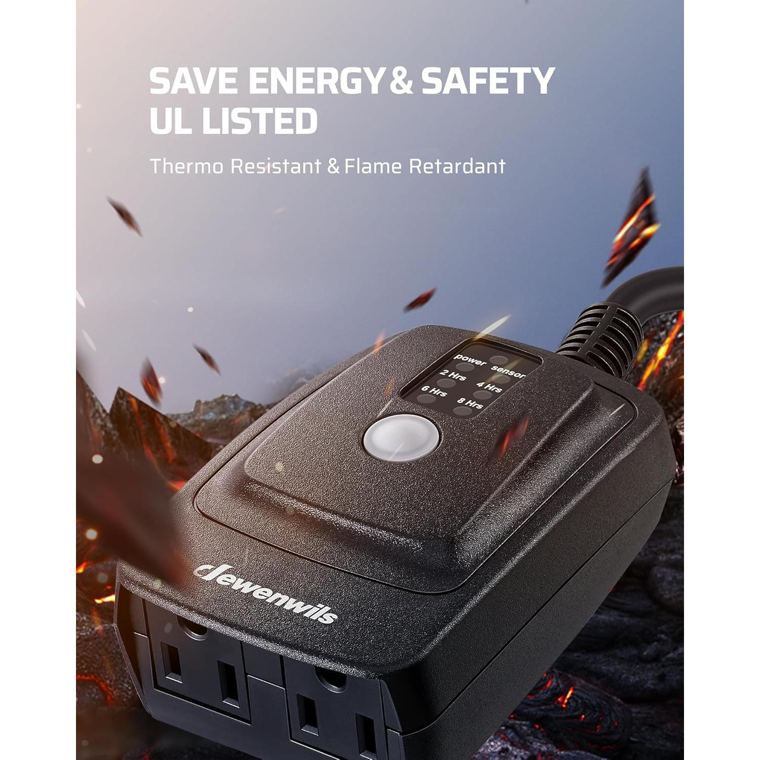 Temporizador de Luz DEWENWILS con Control Remoto y Sensor