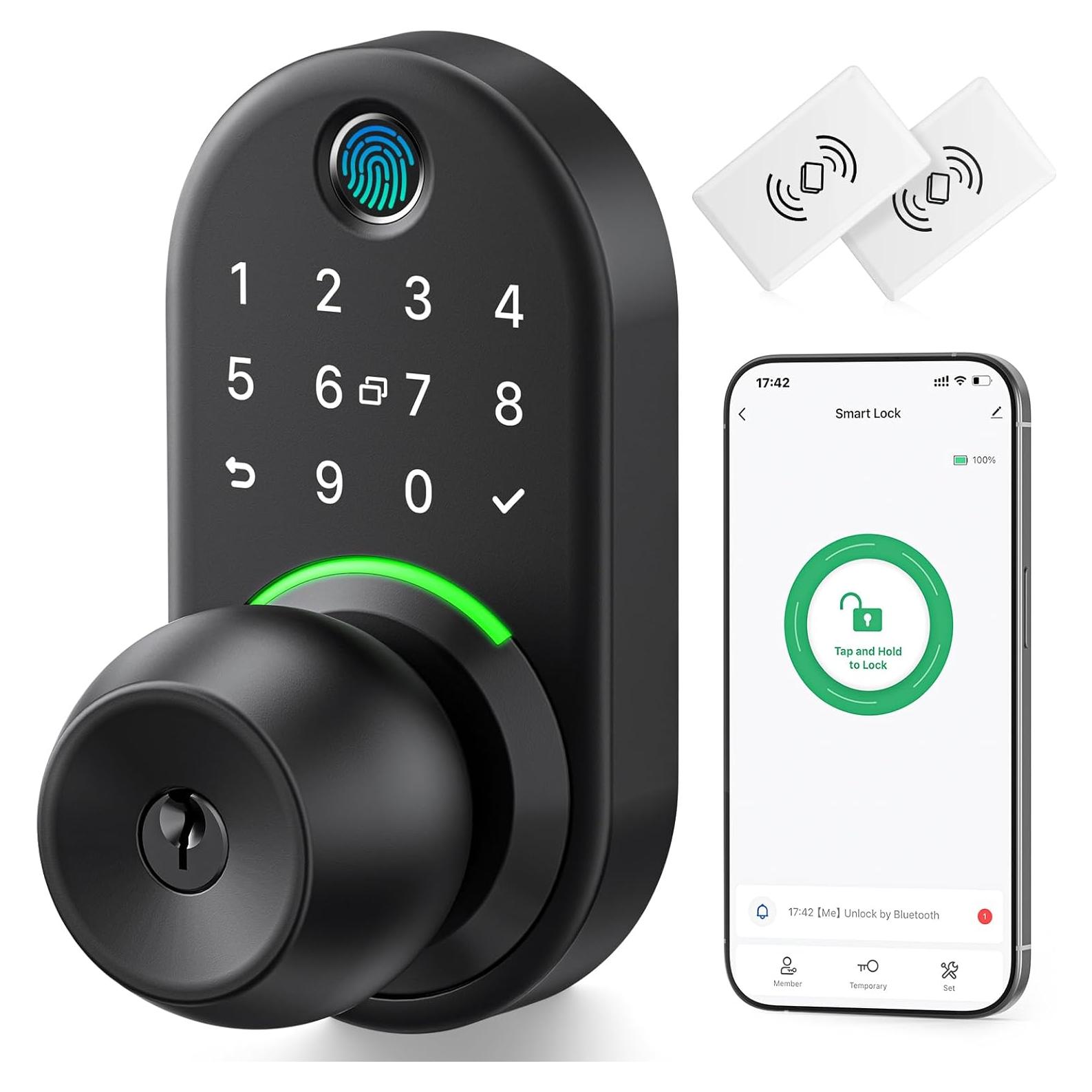 Cerradura Inteligente Yamiry YR05 con Huella Dactilar y Teclado