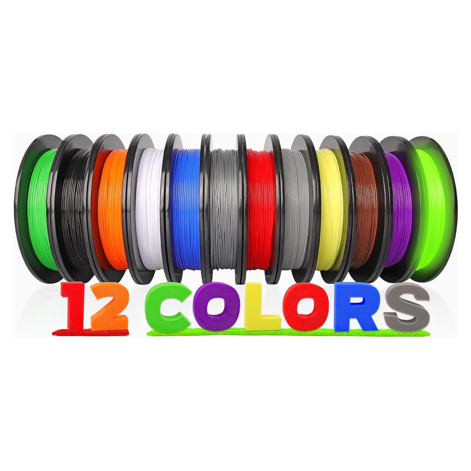 Filamento PLA Pro 1.75mm dikale 12 Colores 6KG para Impresora 3D