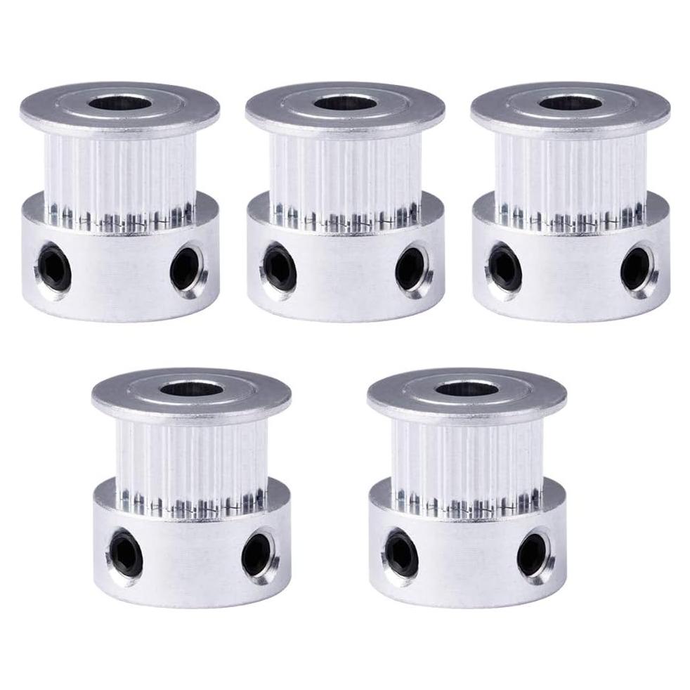 Polea Sincrónica GT2 20 Dientes 5mm Aluminio Saiper (5pcs)