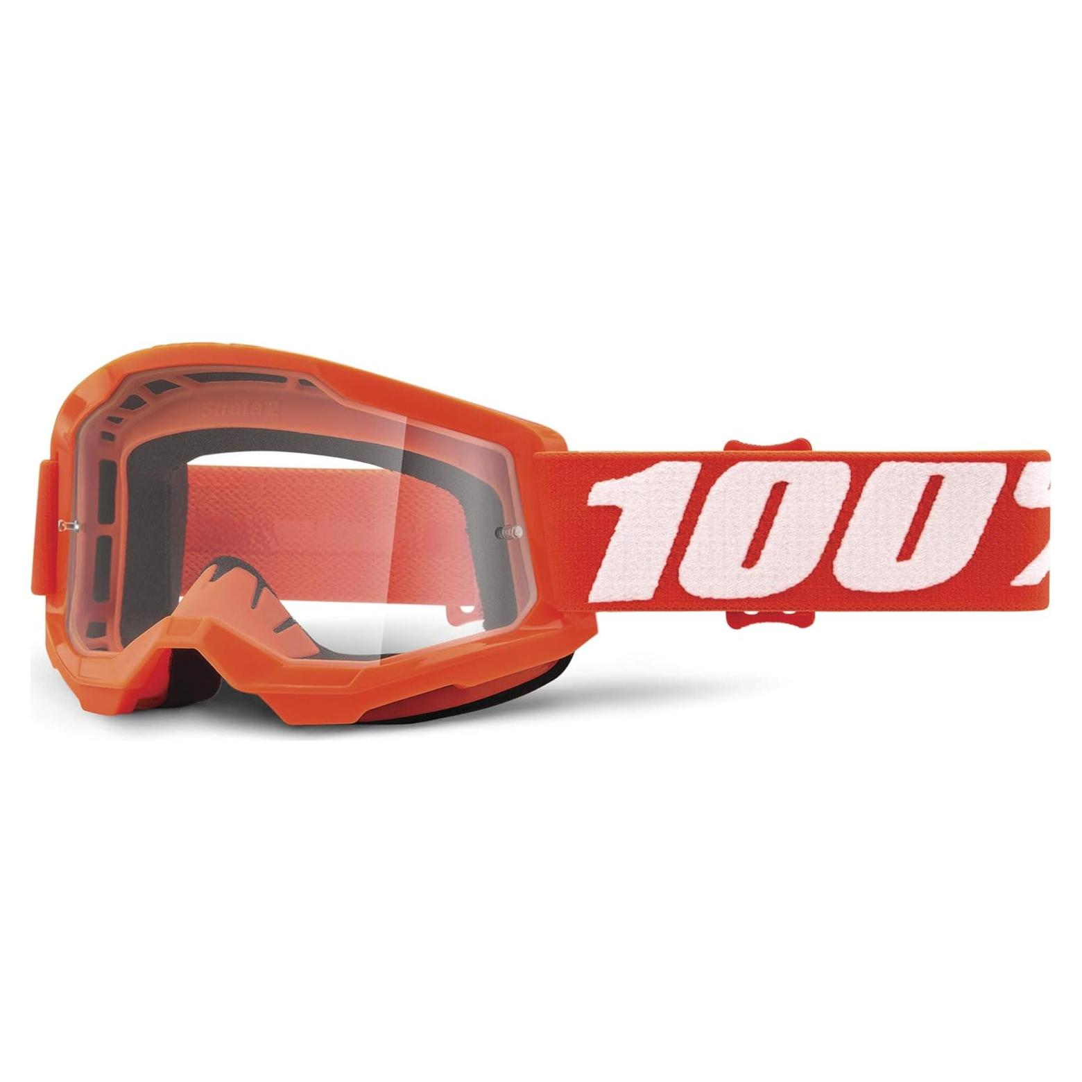 Gafas de Motocross 100% Strata 2 Naranja - Protección MX/MTB