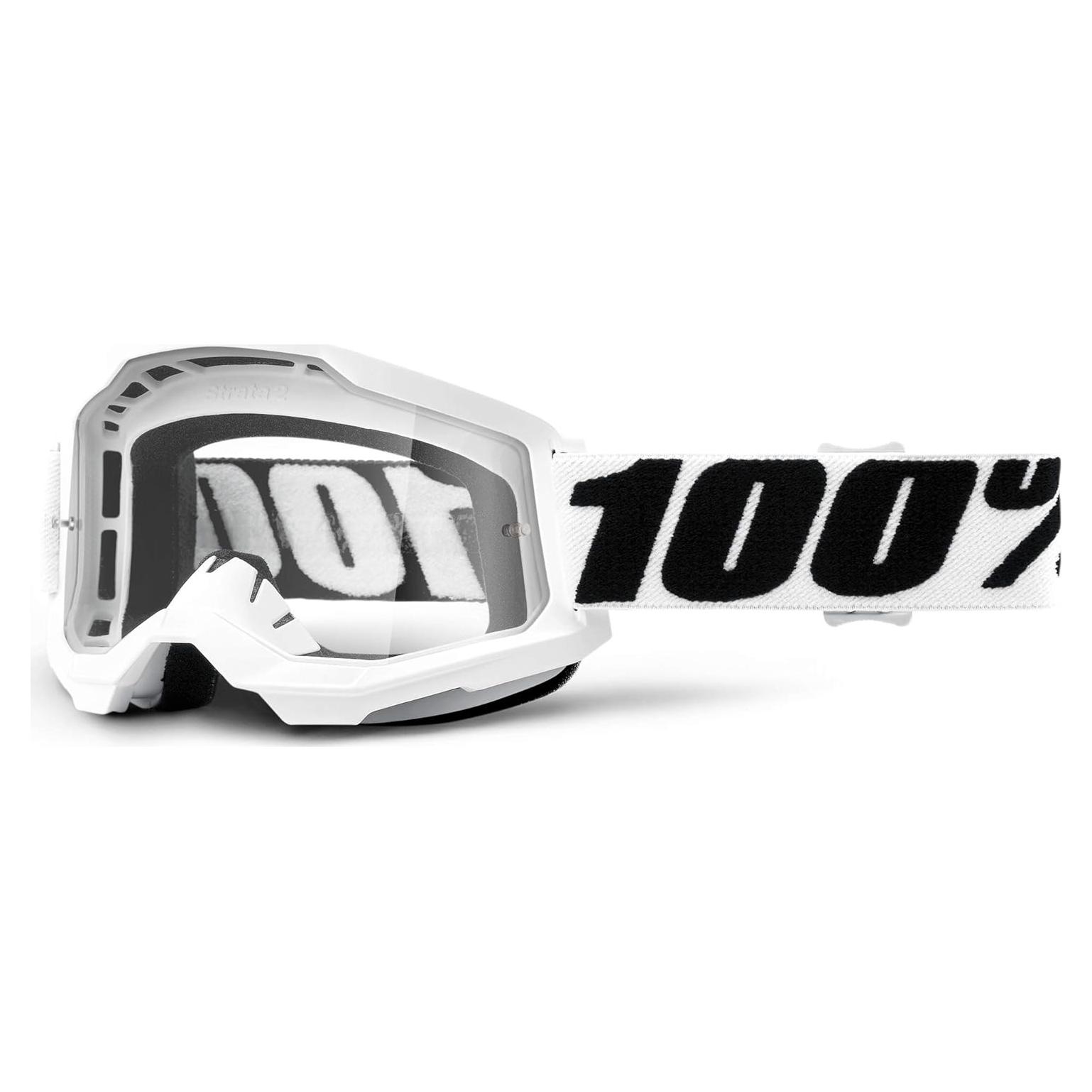 Gafas de Motocross 100% Strata 2 Everest Lente Claro
