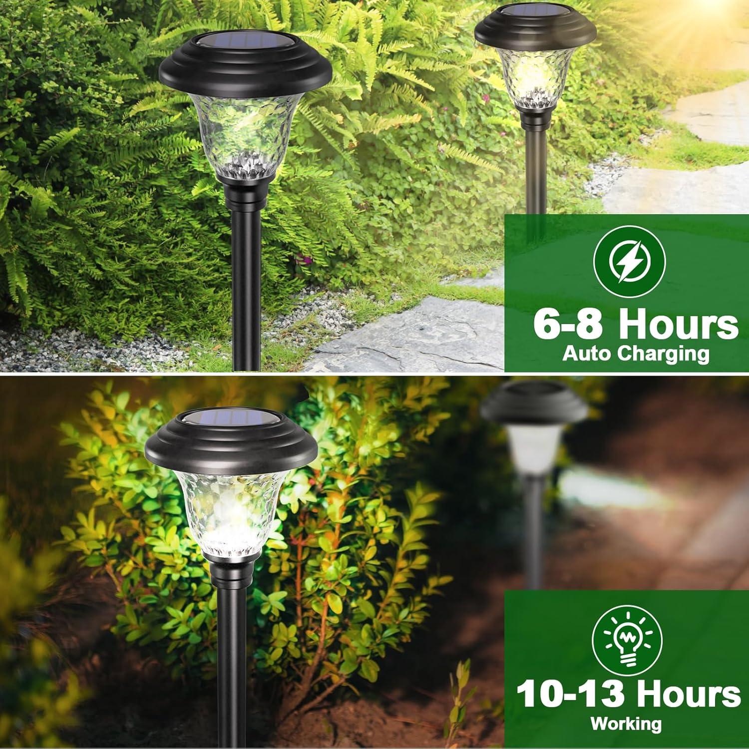 Luces Solares de Camino Beau Jardin 8 Piezas LED Multicolor