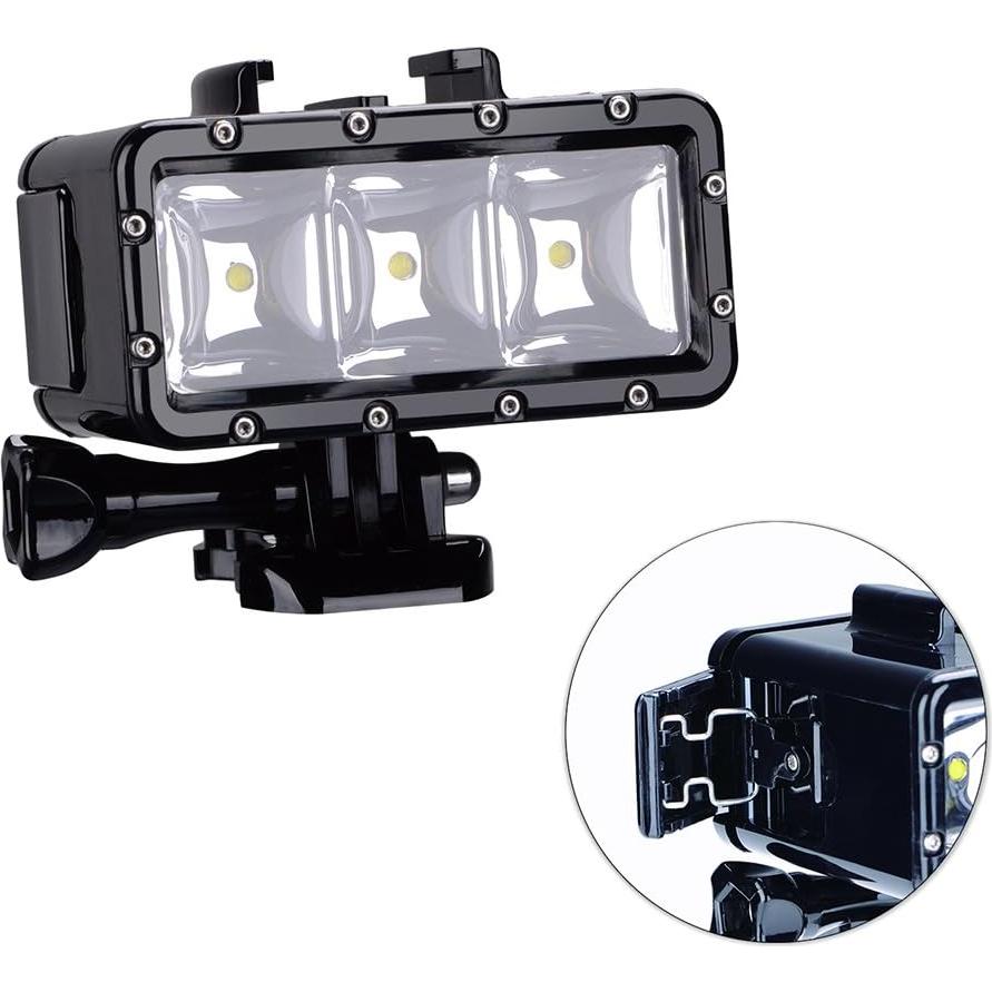 Luz LED Submarina Suptig RSX-220 45m para GoPro