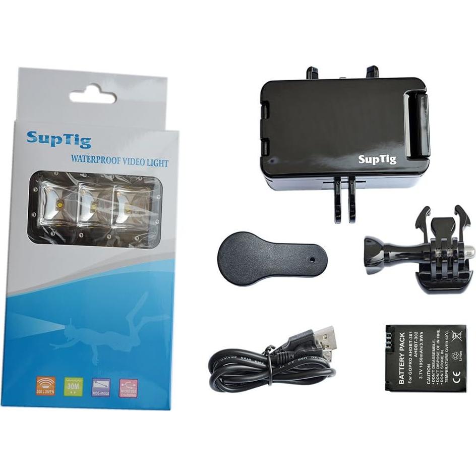 Luz LED Submarina Suptig RSX-220 45m para GoPro