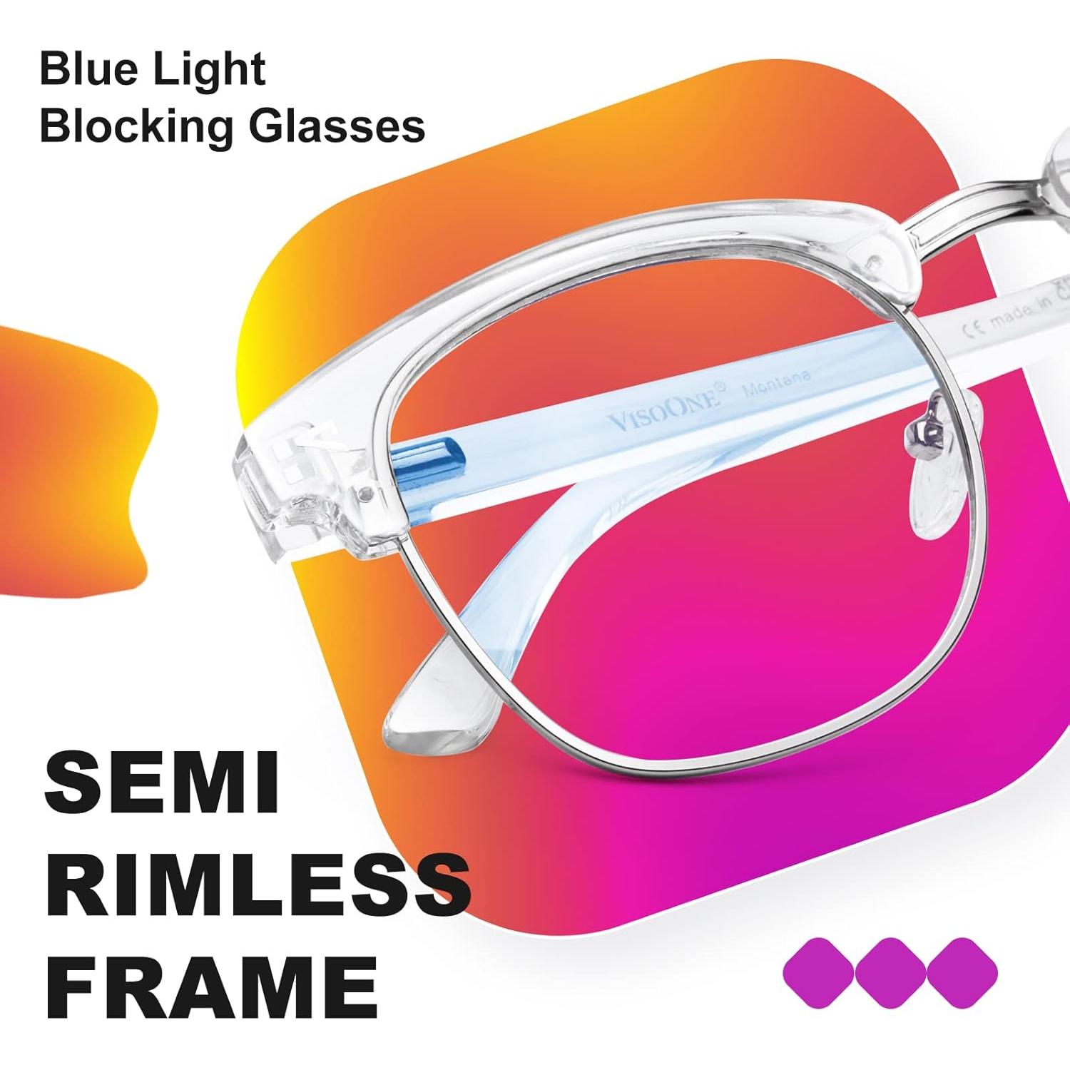 Gafas Bloqueo Luz Azul VISOONE Cuadradas Antirreflejo