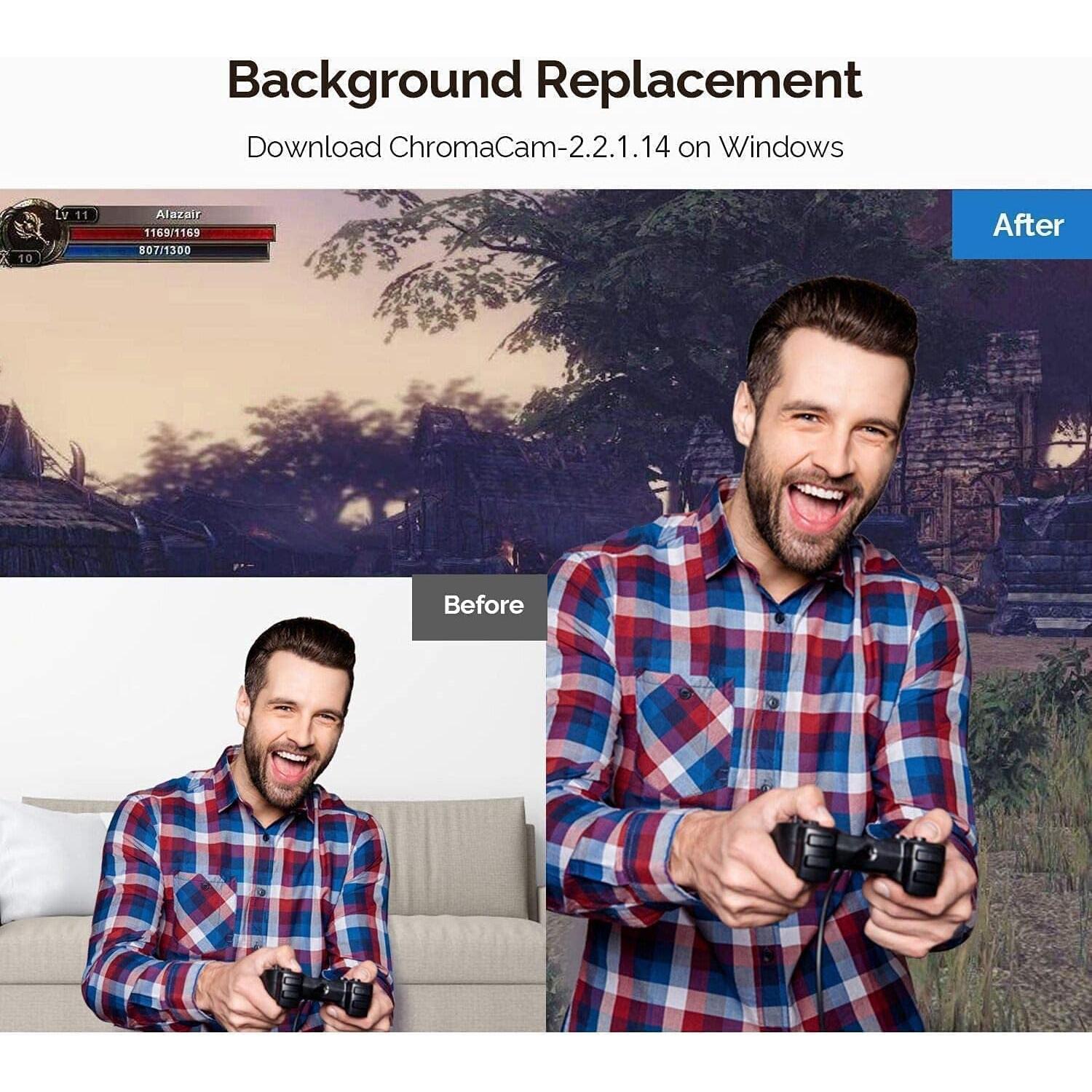 Cámara Web HD 1080P Vitade 960A con Luz y Micrófono
