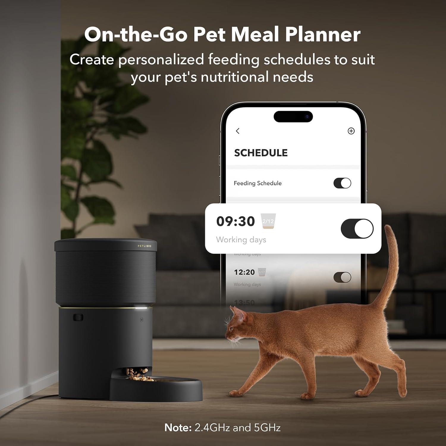 Comedero Automático PETLIBRO 8L WiFi para Gatos y Perros