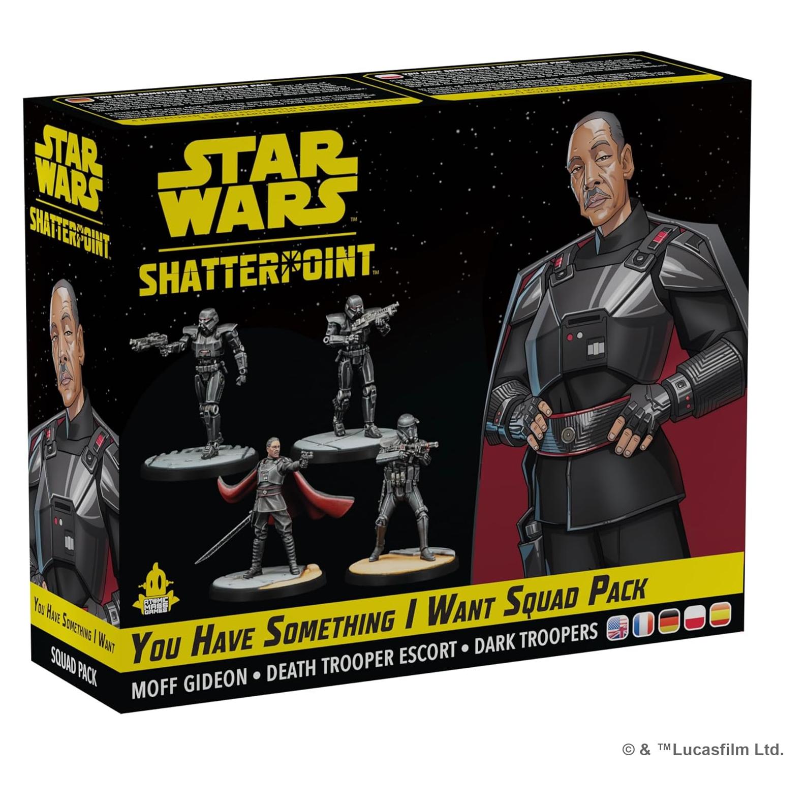 Star Wars Shatterpoint Moff Gideon Paquete de Escuadra