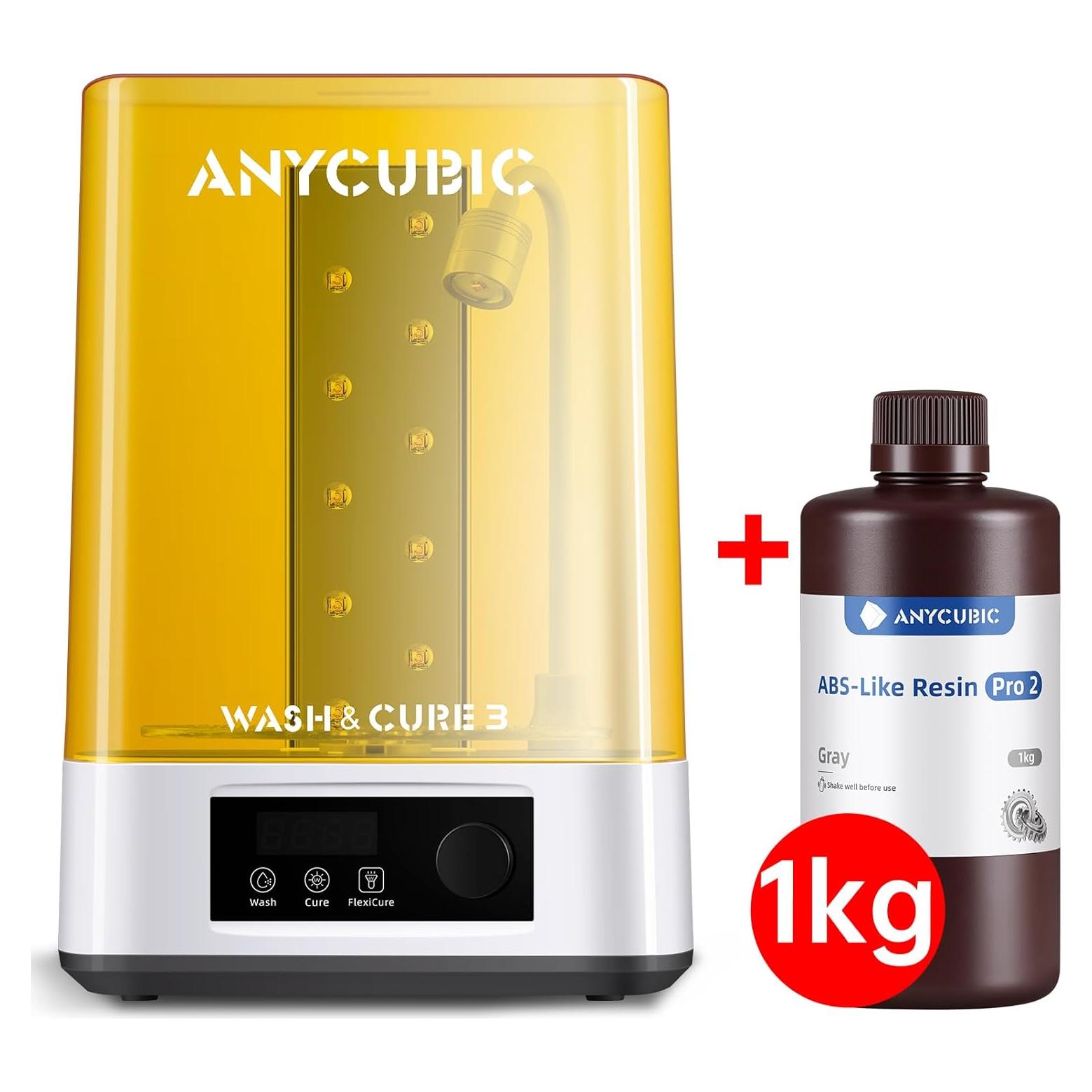 Anycubic Lavado y Curado 3.0 + Resina ABS-Like Pro 2 1KG