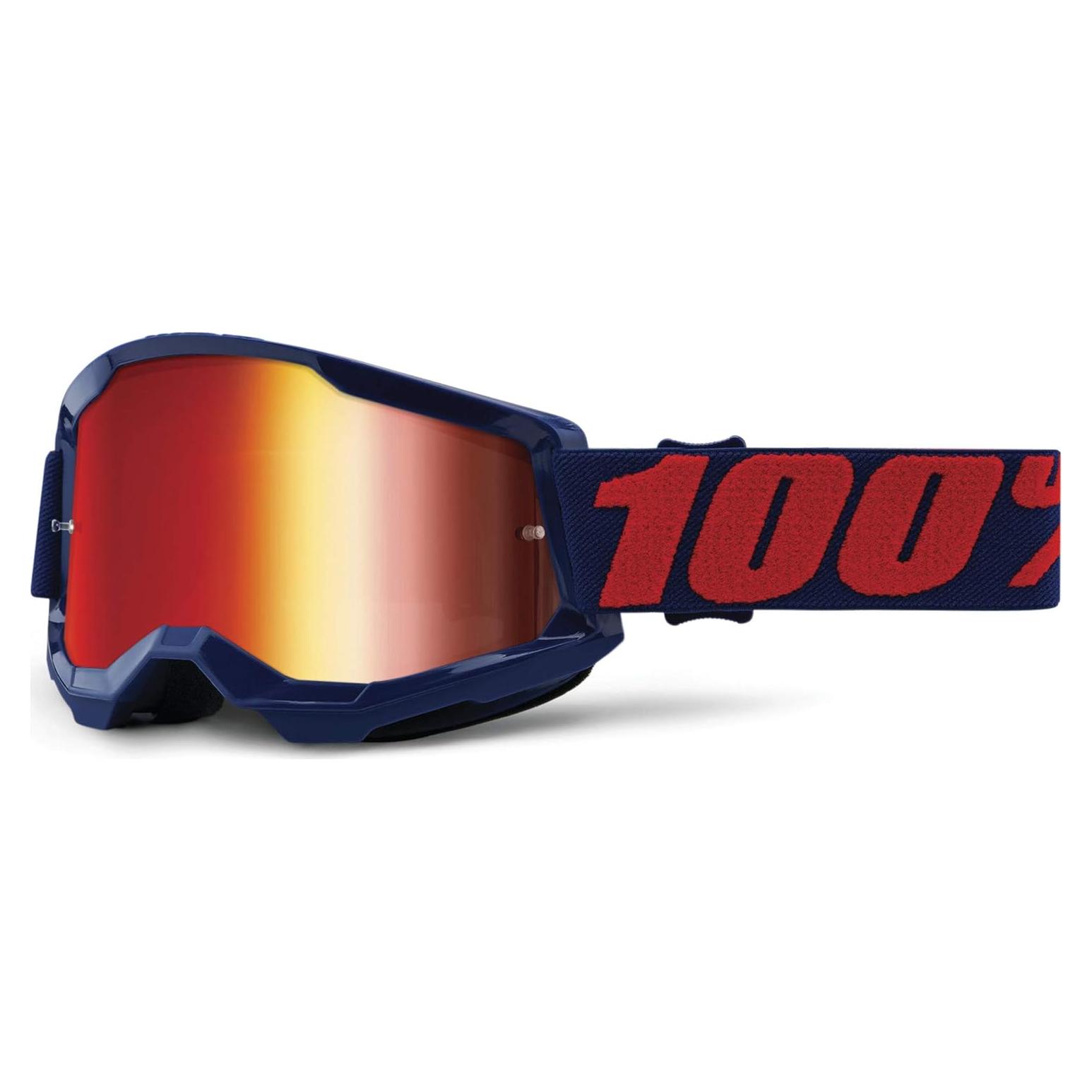 Gafas STRATA 2 100% - Motocross y ciclismo - Lente Roja