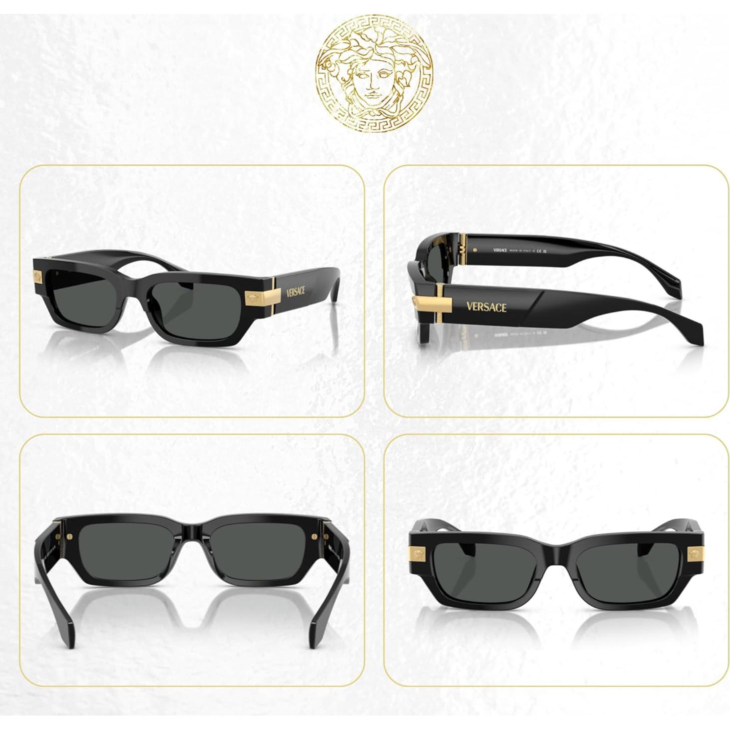 Gafas de sol rectangulares Versace VE4465 para hombres con kit